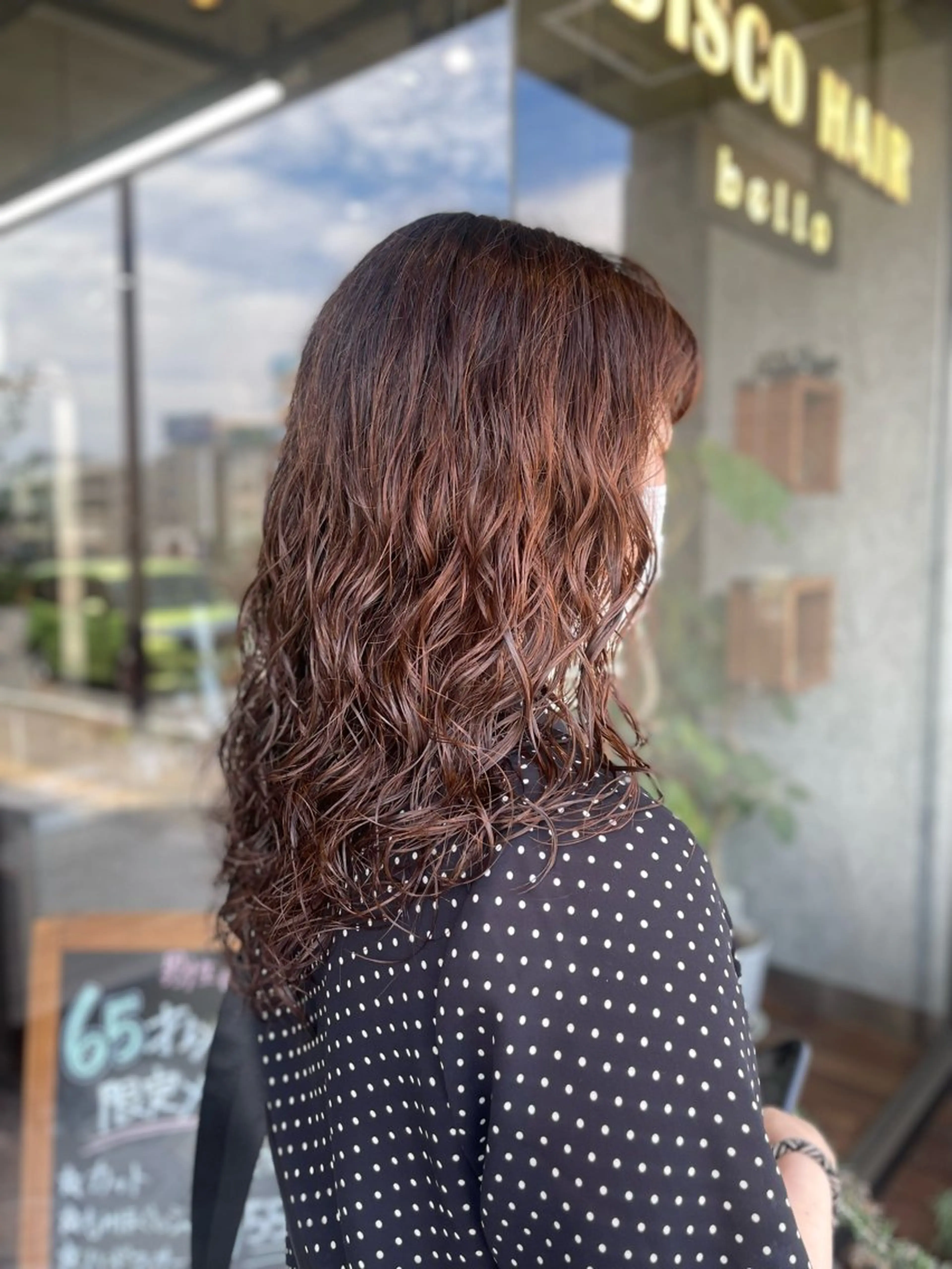 セミロング カット パーマ スタイリスト /YUNAのヘアスタイル