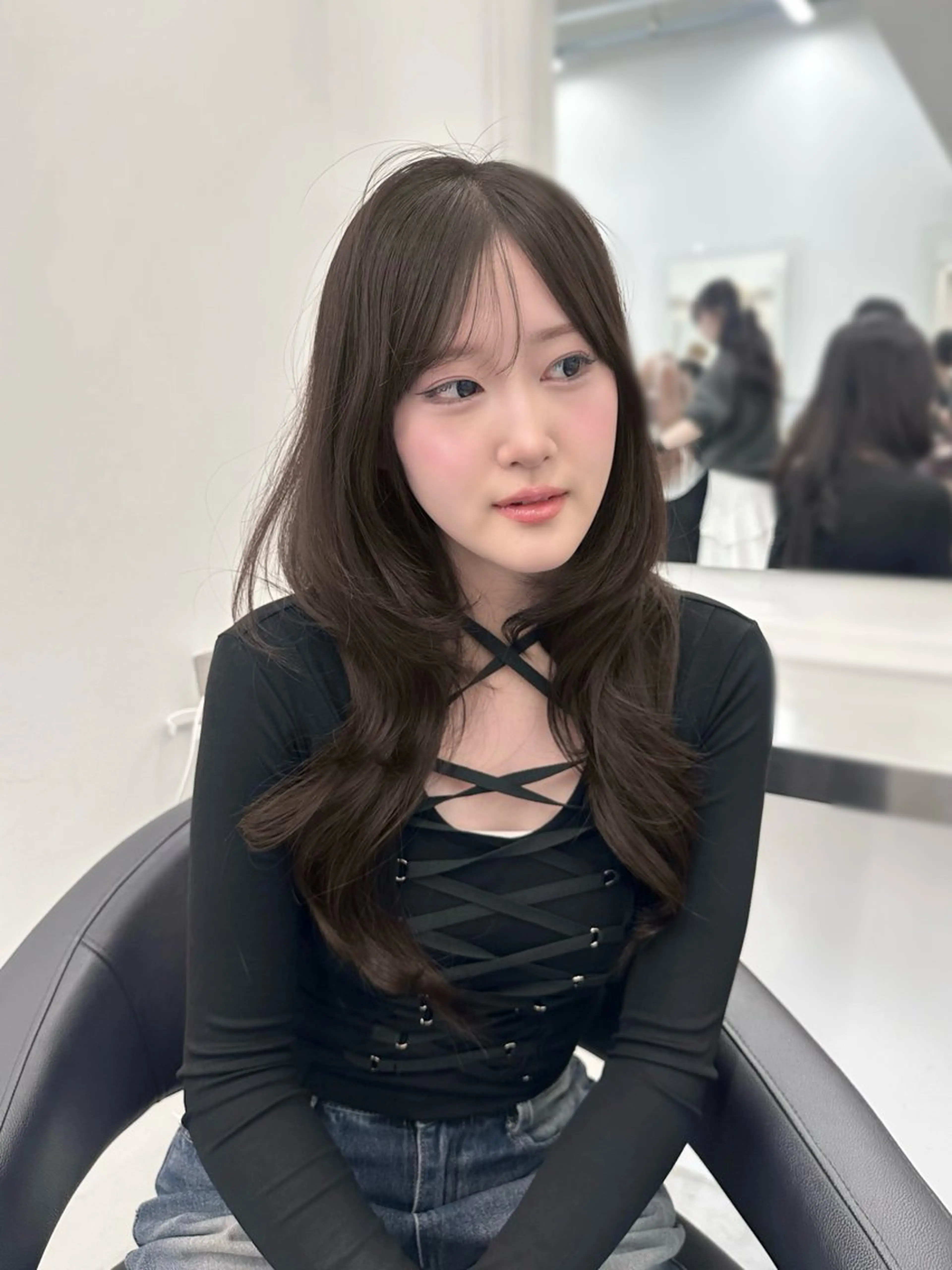 ロング カラー ヘアカラー ヘアセット 上品モテヘア🩶 karen🩶のヘアスタイル