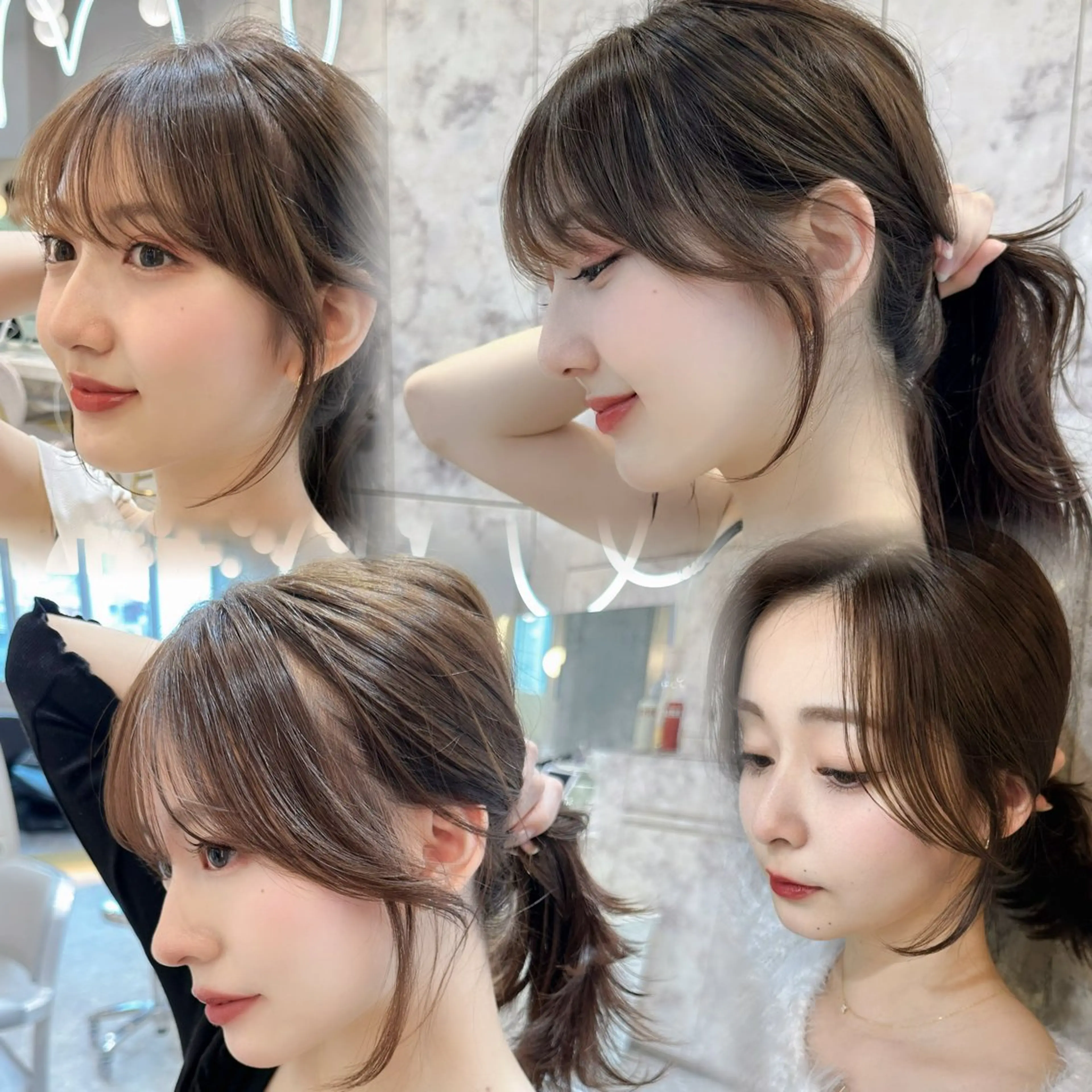 セミロング カラー カット トリートメント 新宿/韓国風レイヤー 髪質改善/渋谷直樹のヘアスタイル