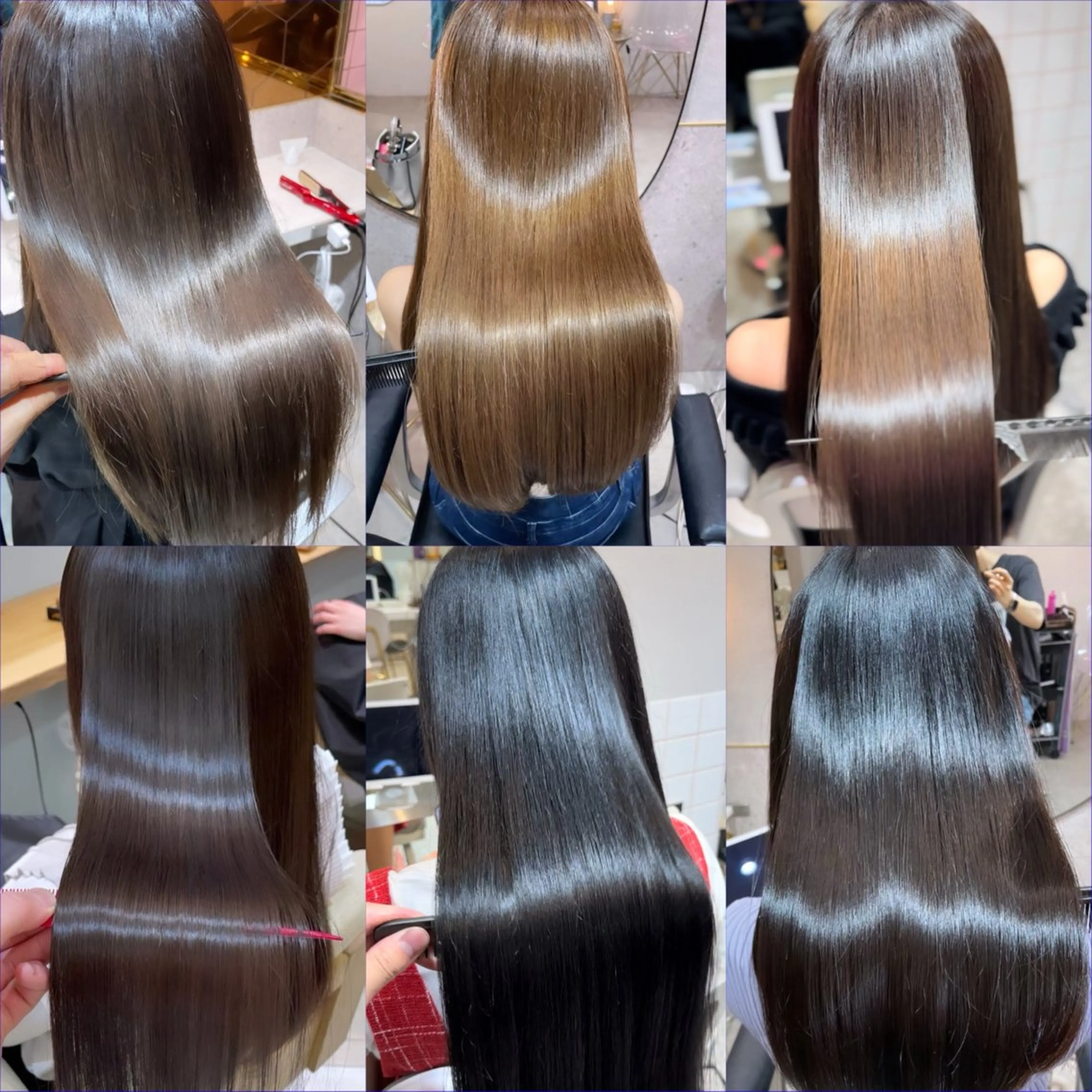 セミロング カラー カット 縮毛矯正 トリートメント ヘアセット 新宿/韓国レイヤー 髪質改善カラー/角所のヘアスタイル