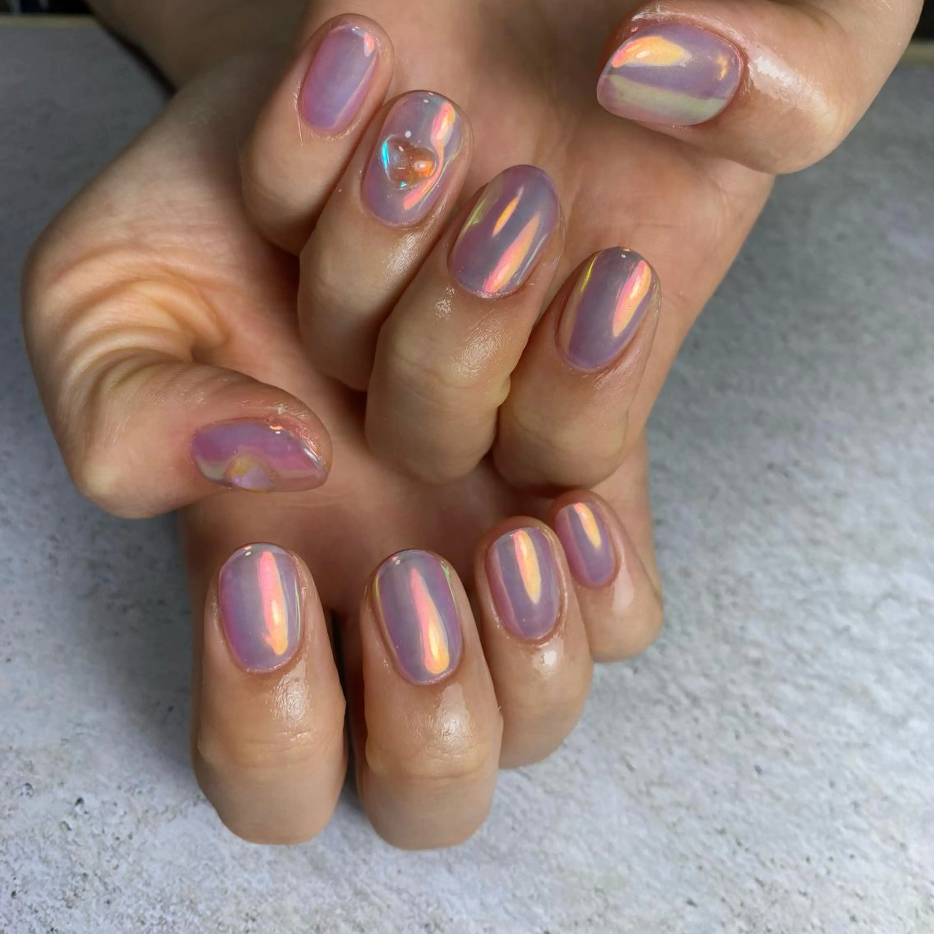 ネイル オーロラネイル Re:Smil所属・☺︎ NOZOMI☺︎のネイルデザイン