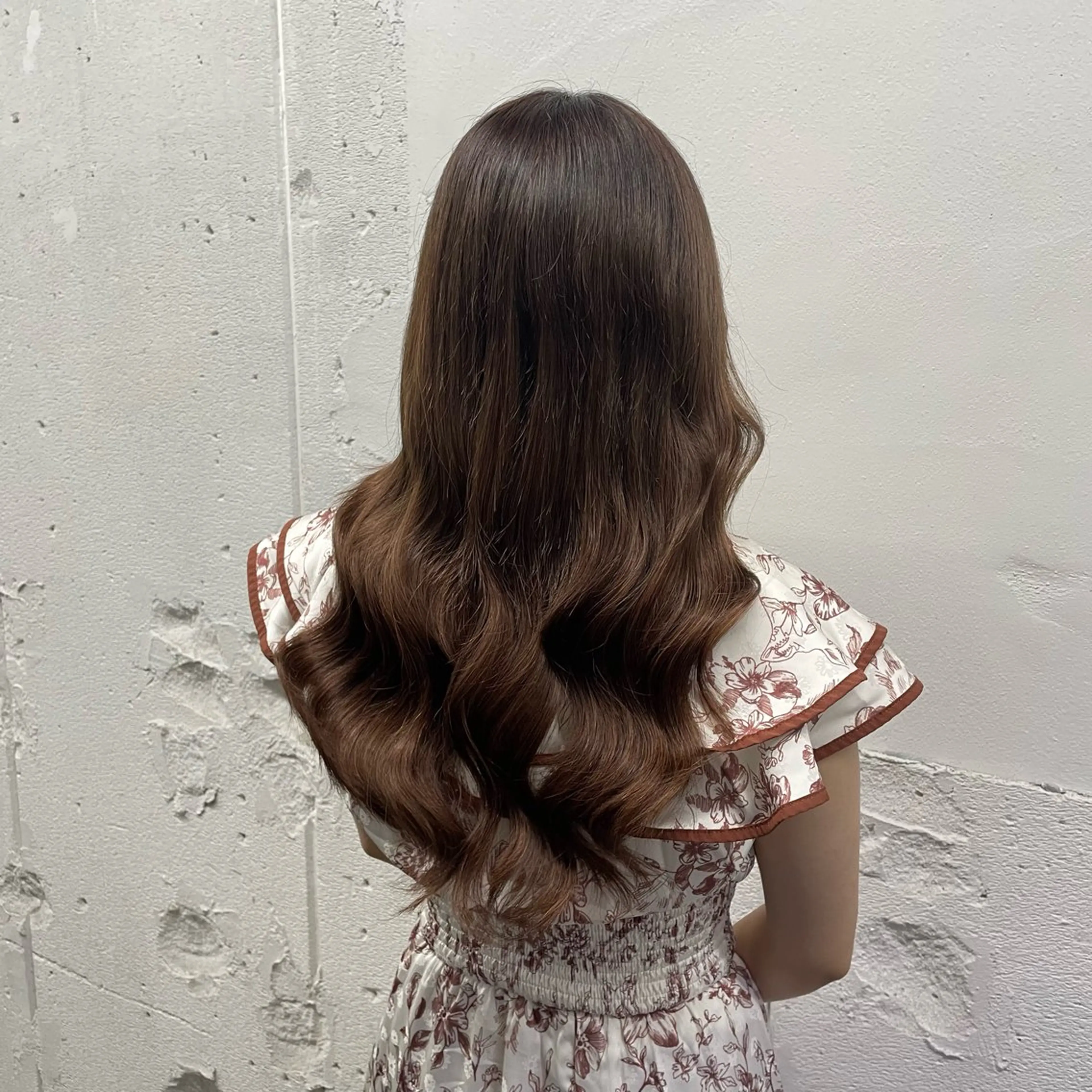 ロング カラー シールエクステ バレイヤージュ ミストバング ブラウンカラー ダブルカラー ヘアカラー エクステ 🧡艶髪ちゅるん髪 🫧🧡YUKI❄️のヘアスタイル