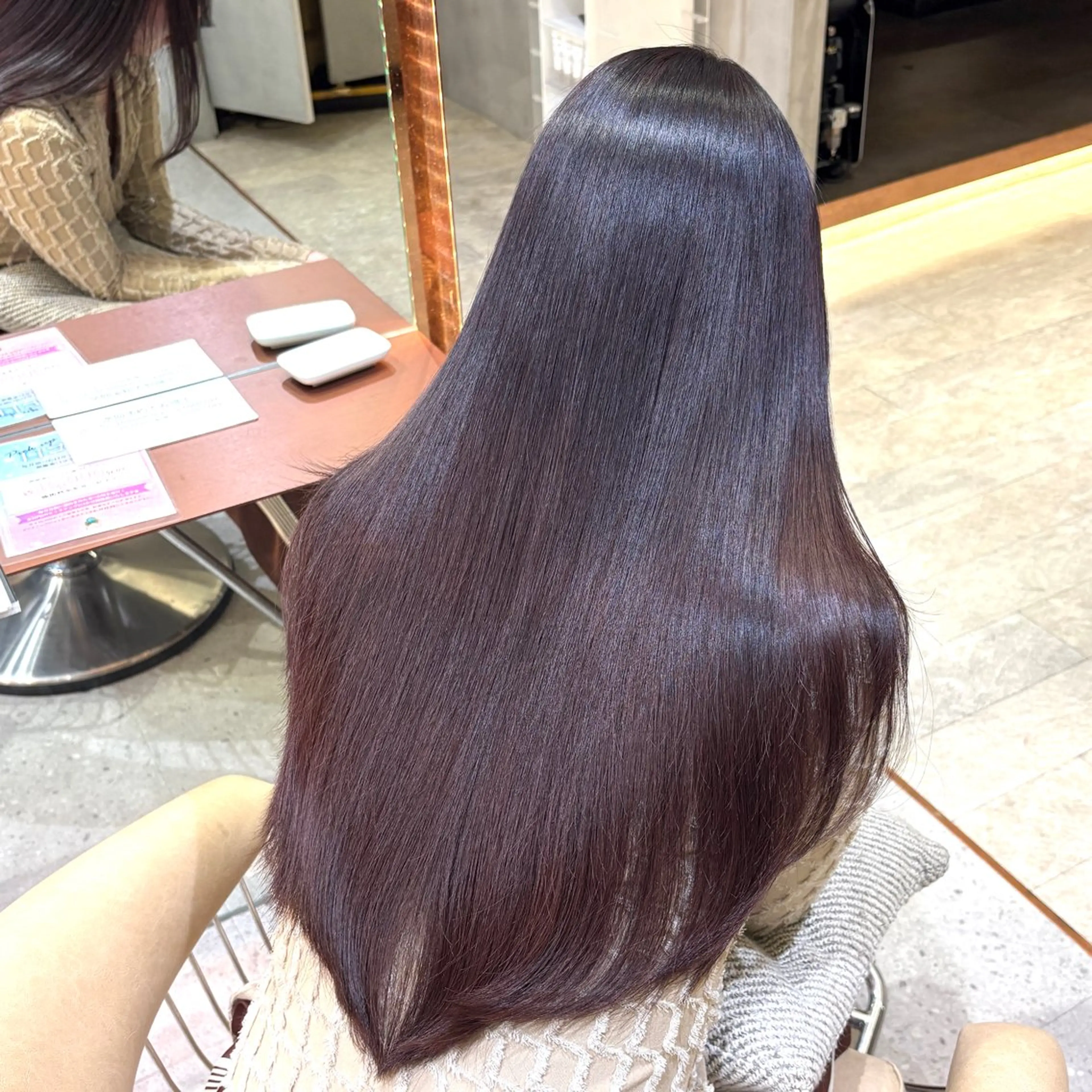 ロング 縮毛矯正 トリートメント 顔周りレイヤーカット /髪質改善/ゆう🤍のヘアスタイル