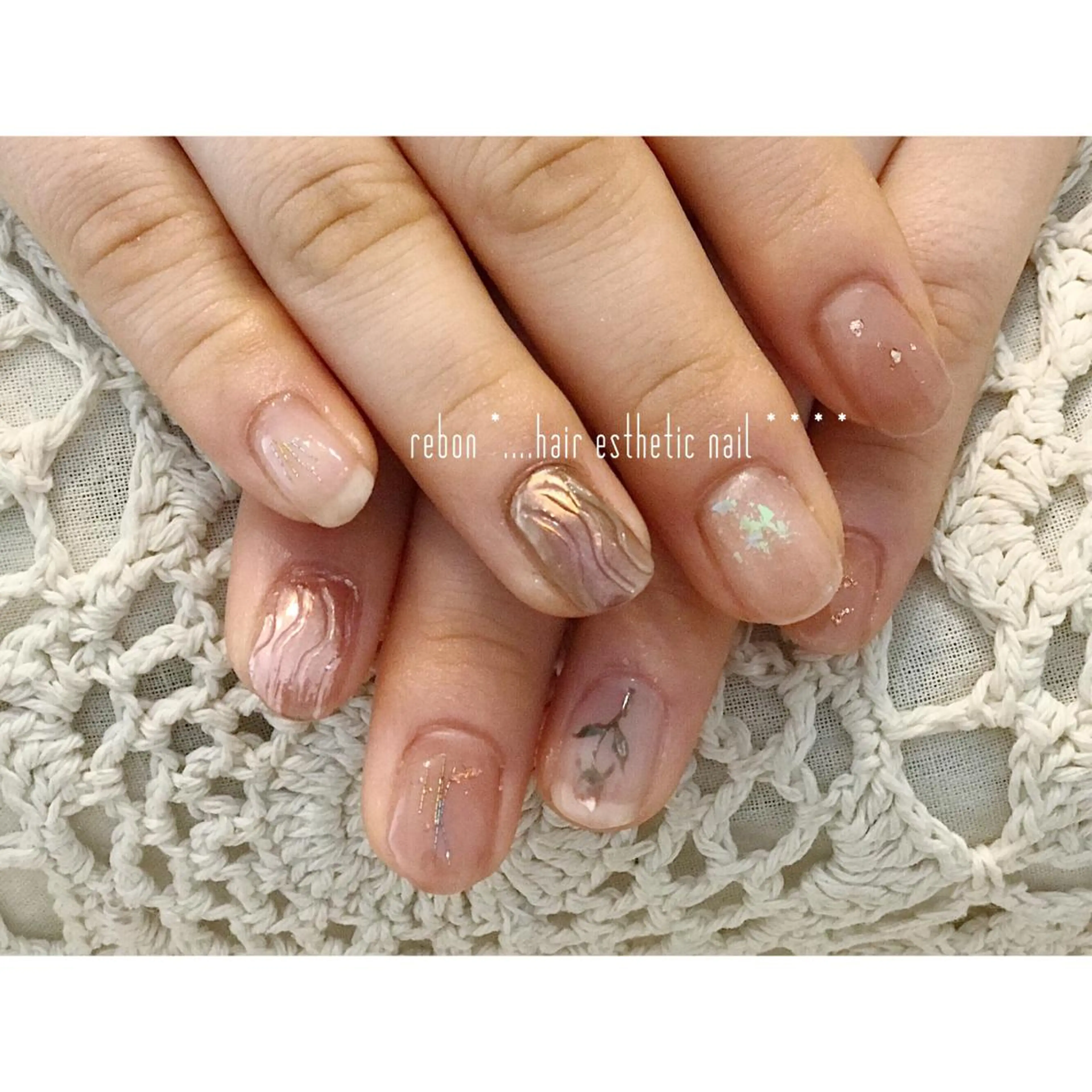 ネイル ハンドネイル フットネイル rebon＊ natsukiのネイルデザイン