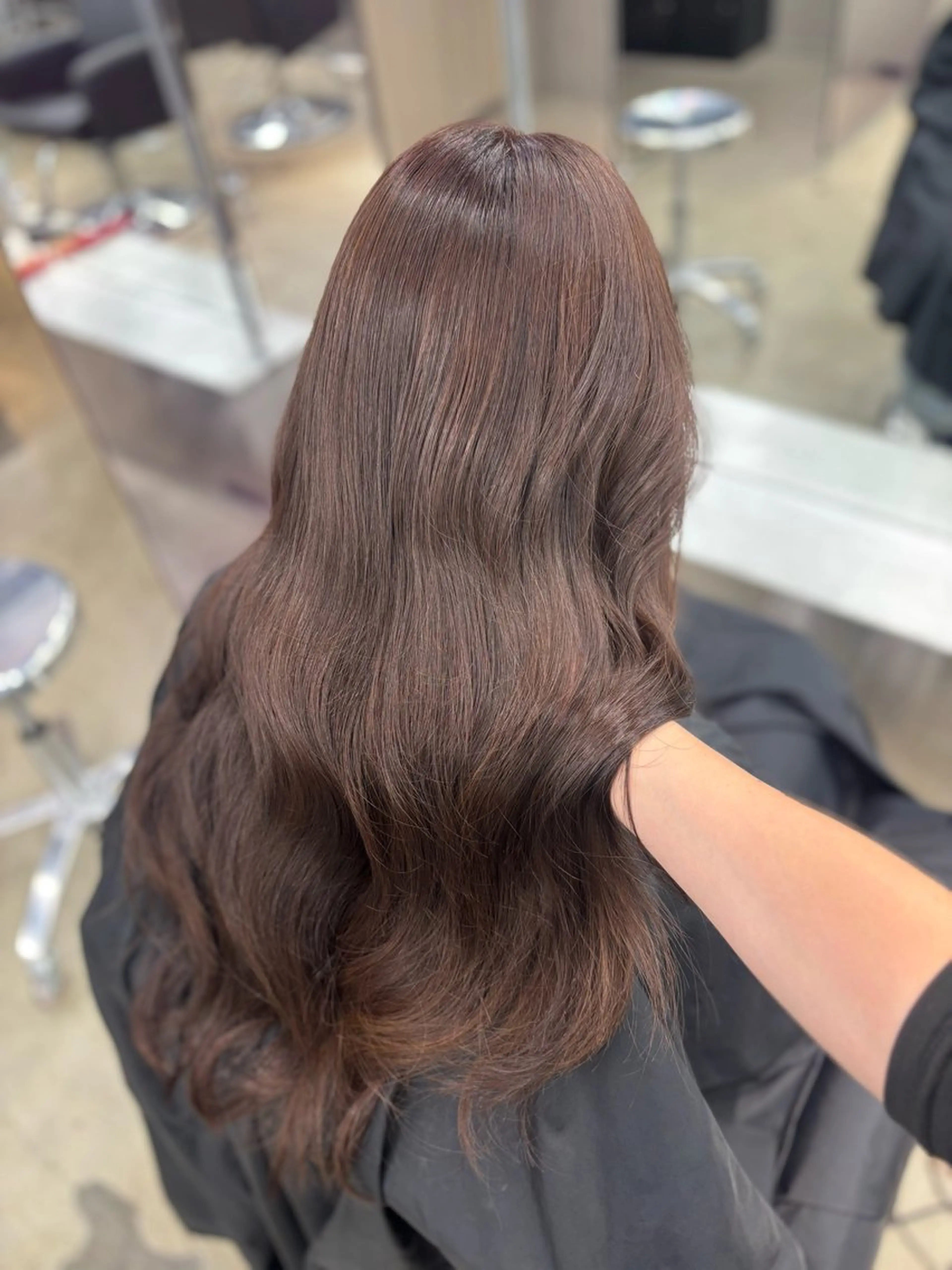 カラー ブリーチ ブリーチなしカラー PELEsakae さえのヘアスタイル