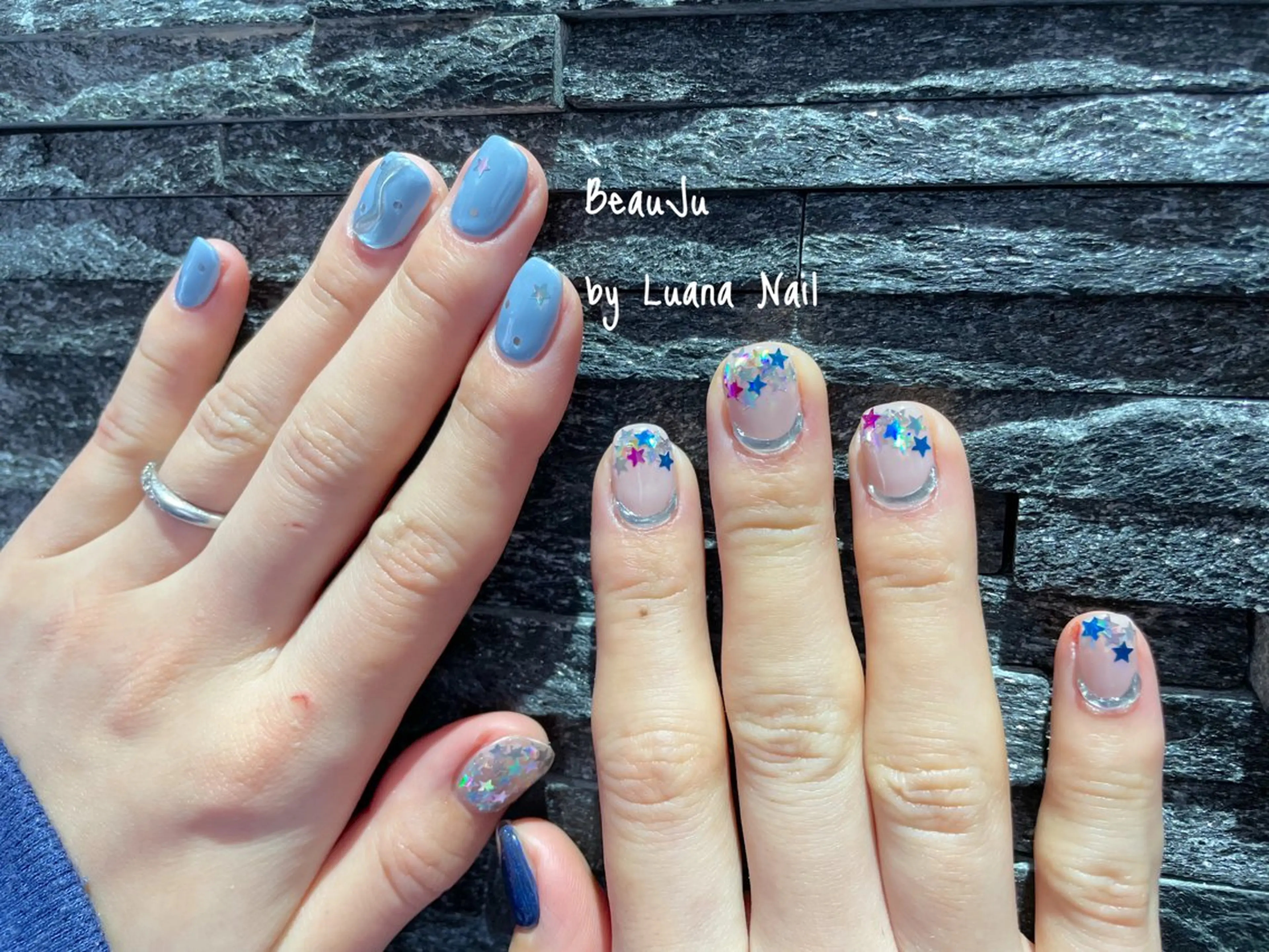 ネイル ミラーネイル ハンドネイル BeauJu by Luana Nailのネイルデザイン