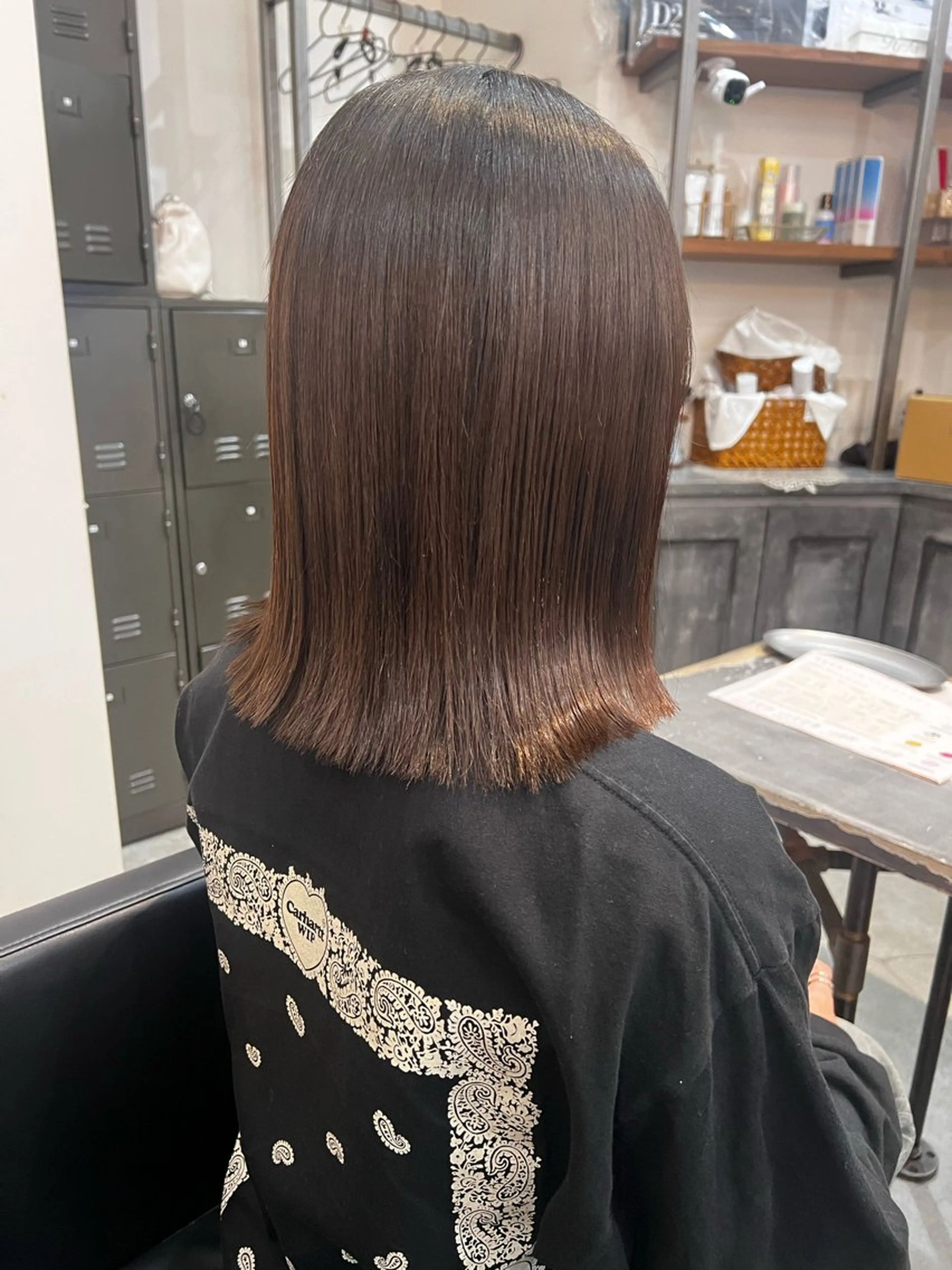 ミディアム カット 縮毛矯正 髪質改善／艶髪 💎Ryoka💎のヘアスタイル