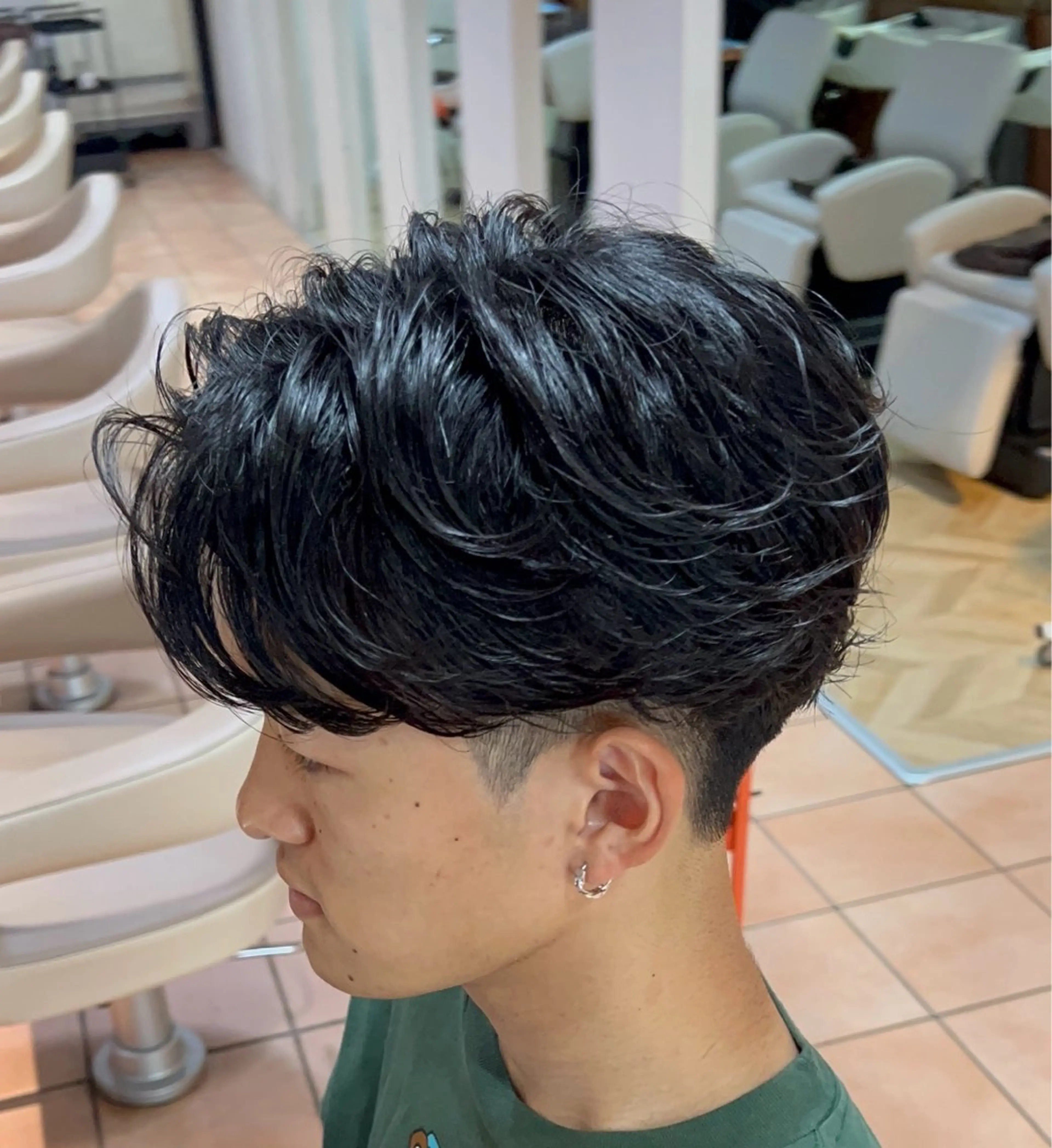 🔥【初パーマOK】メンズカット＋ニュアンスパーマ＋トリートメント「朝ラク・雰囲気イケメンに変身」の写真