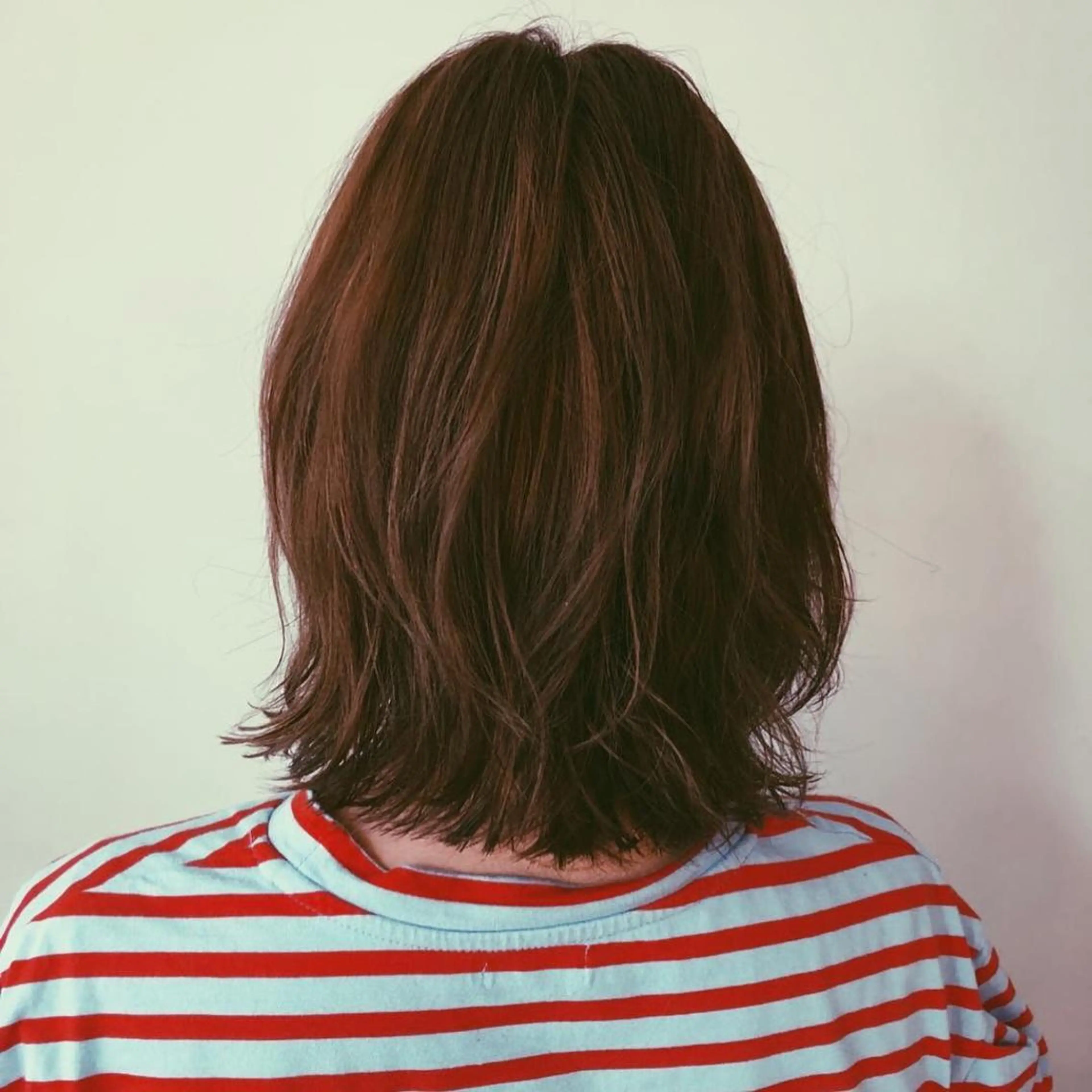 ミディアム カラー ブリーチ ブラウンカラー ハイトーンカラー オレンジ 山下 直人のヘアスタイル