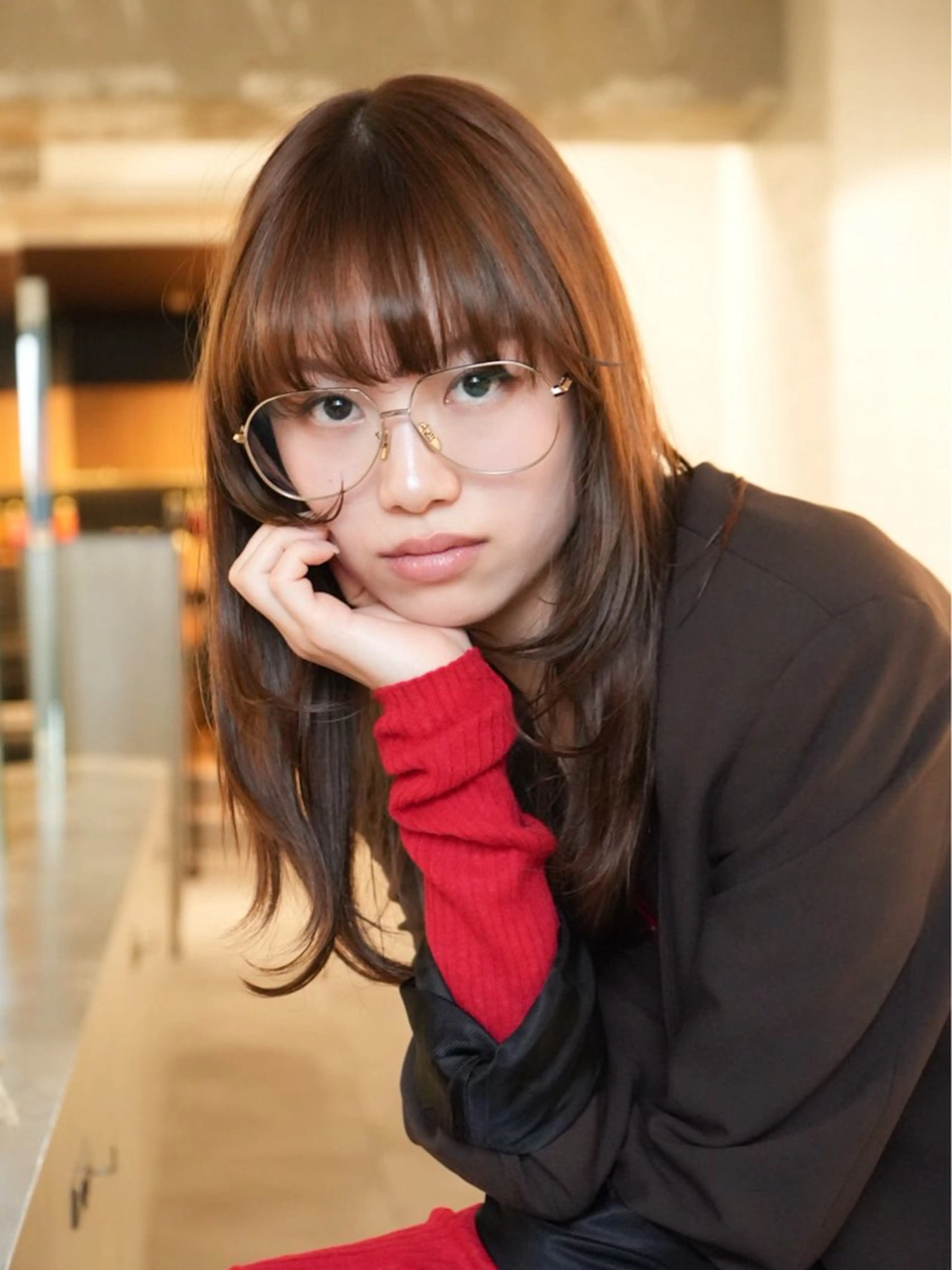 セミロング ヘアカラー トリートメント 髪質改善/縮毛矯正 新潟/レイヤー/有紗のヘアスタイル