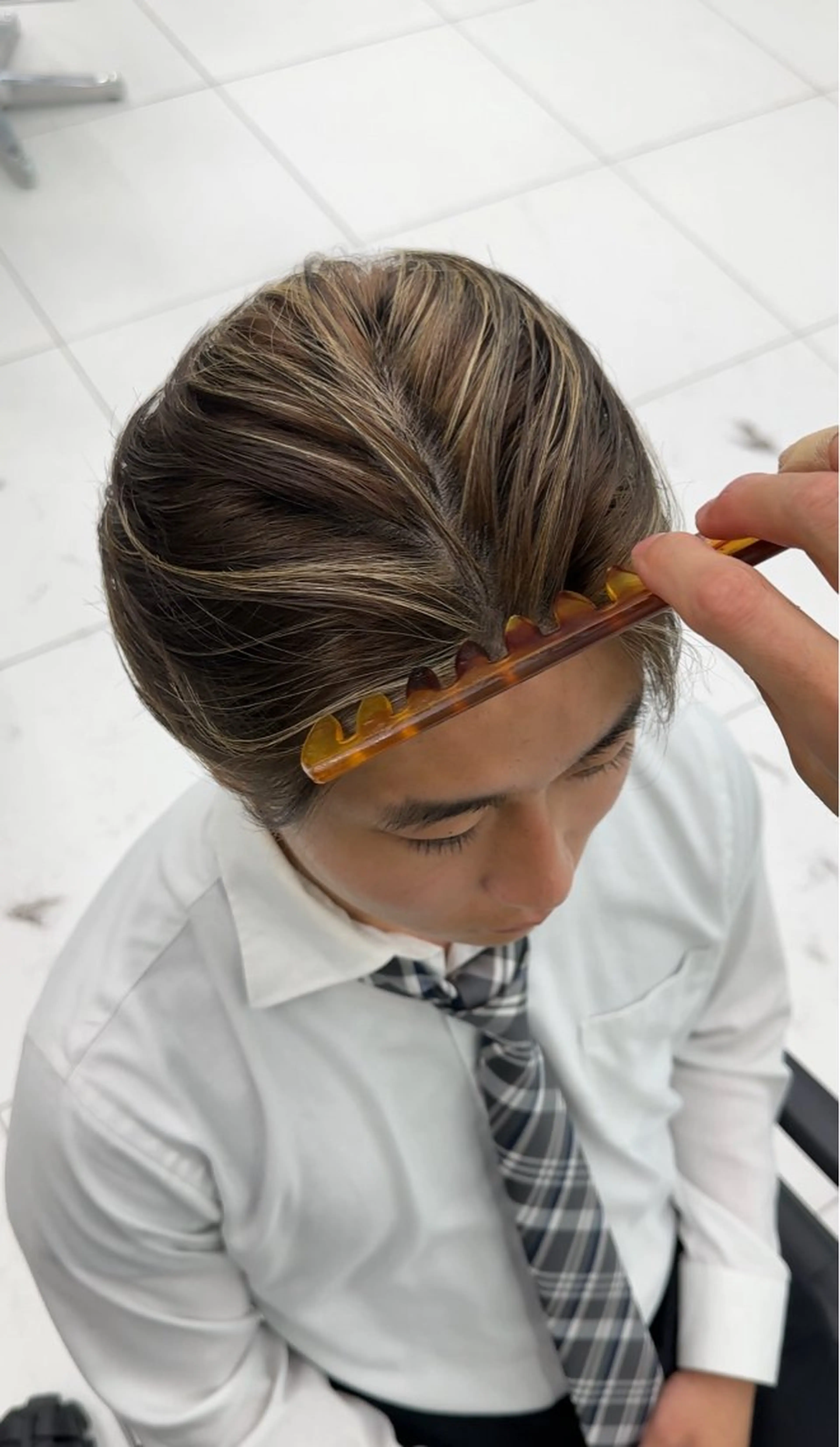 メンズ メンズメッシュ 白髪ぼかし/メッシュ ハイライト/ゆうとのヘアスタイル