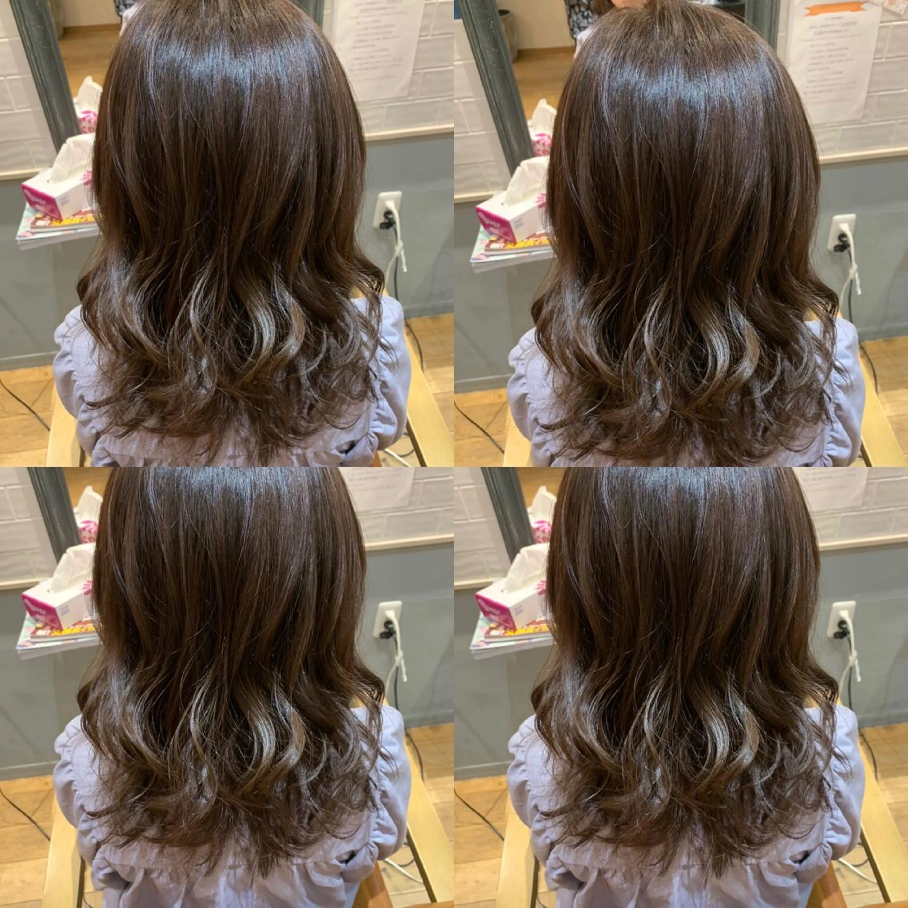 ミディアム アッシュ ✨髪質改善✖︎顔周り レイヤー✨ナカムラのヘアスタイル