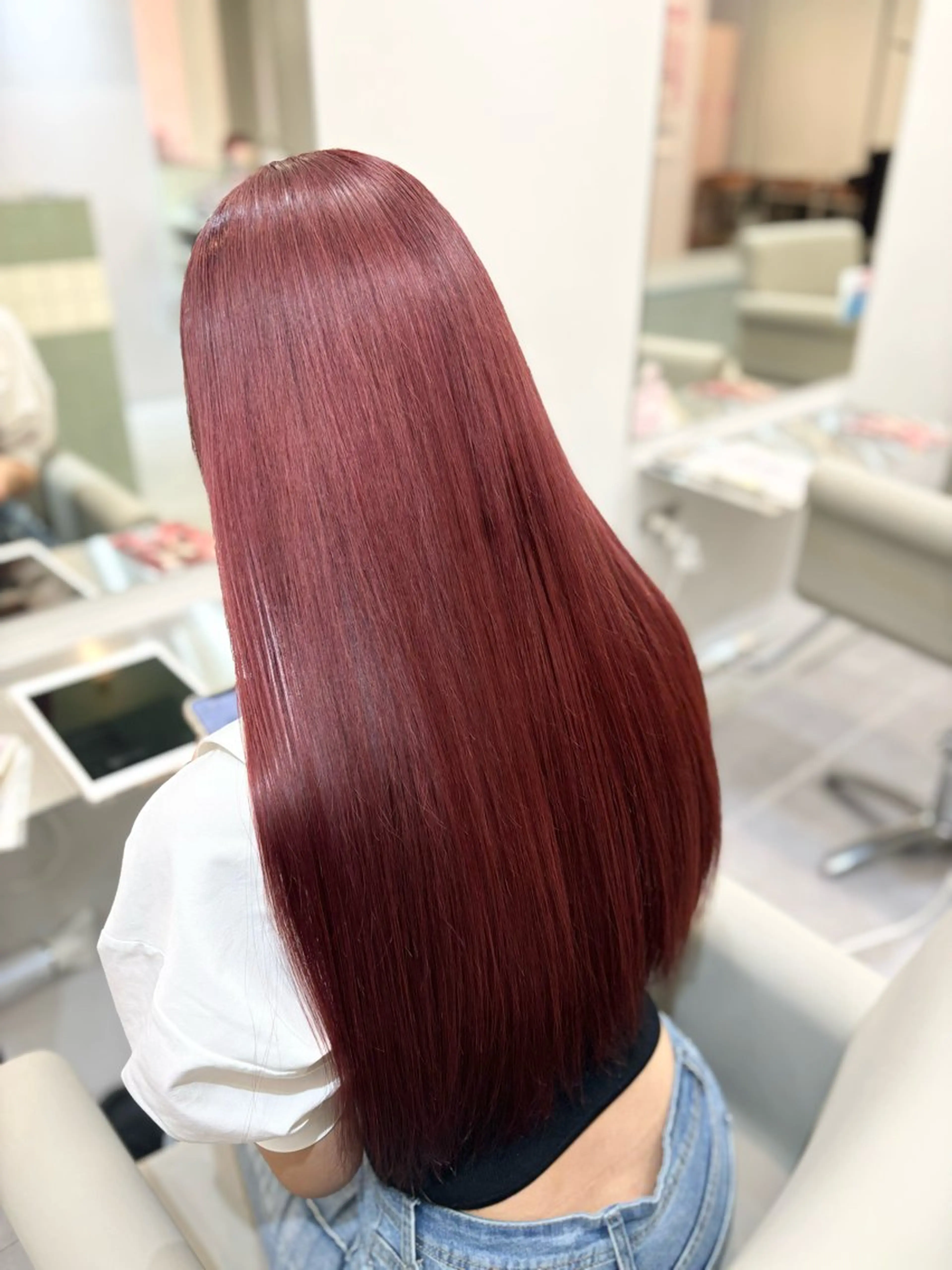 ロング カラー 顔周りカット/ボブ/ ツヤ髪/coconaのヘアスタイル