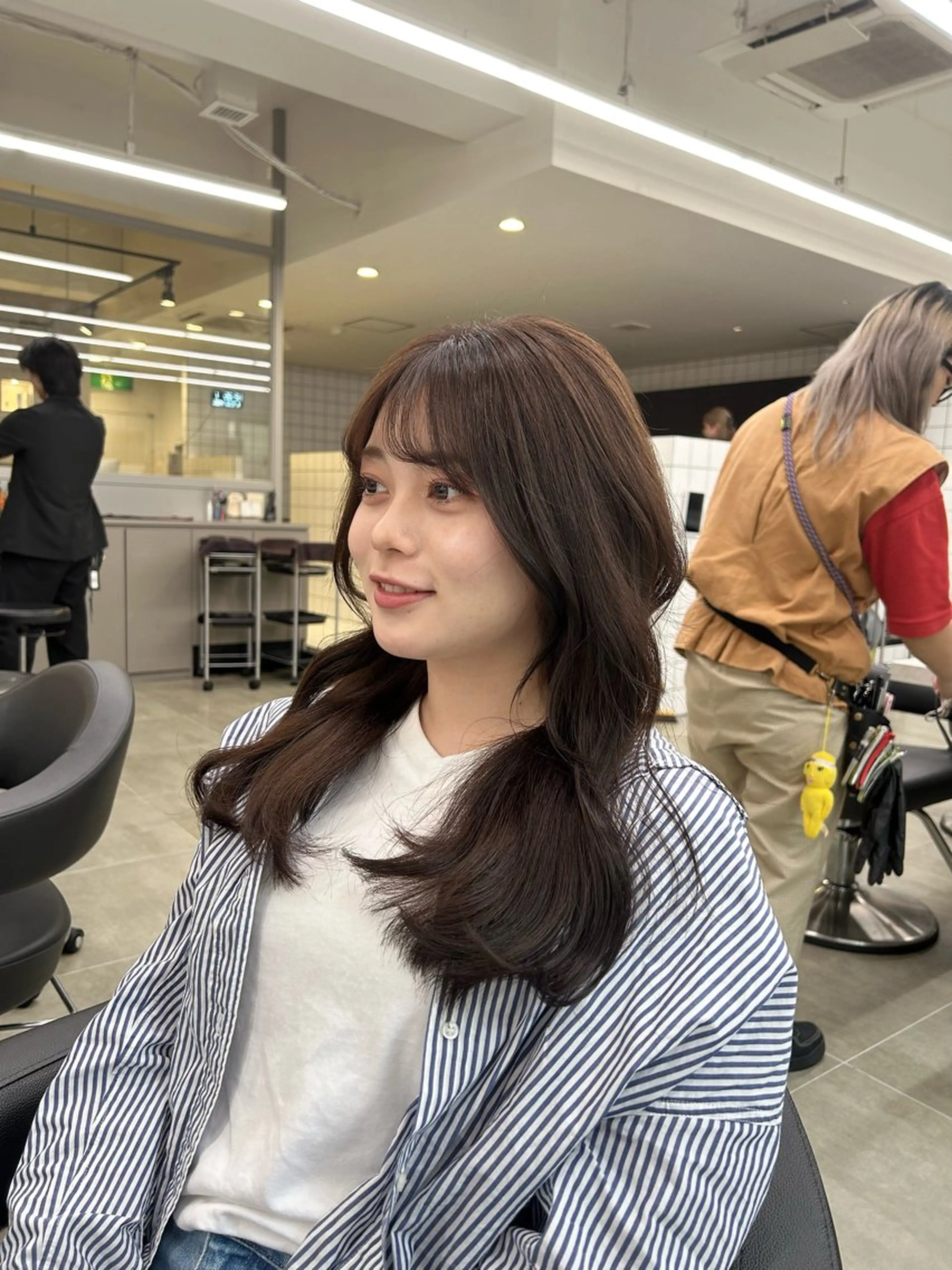 カラー ヘアカラー トリートメント 透明感ベージュ🤎 ナチュラルレイヤーのヘアスタイル