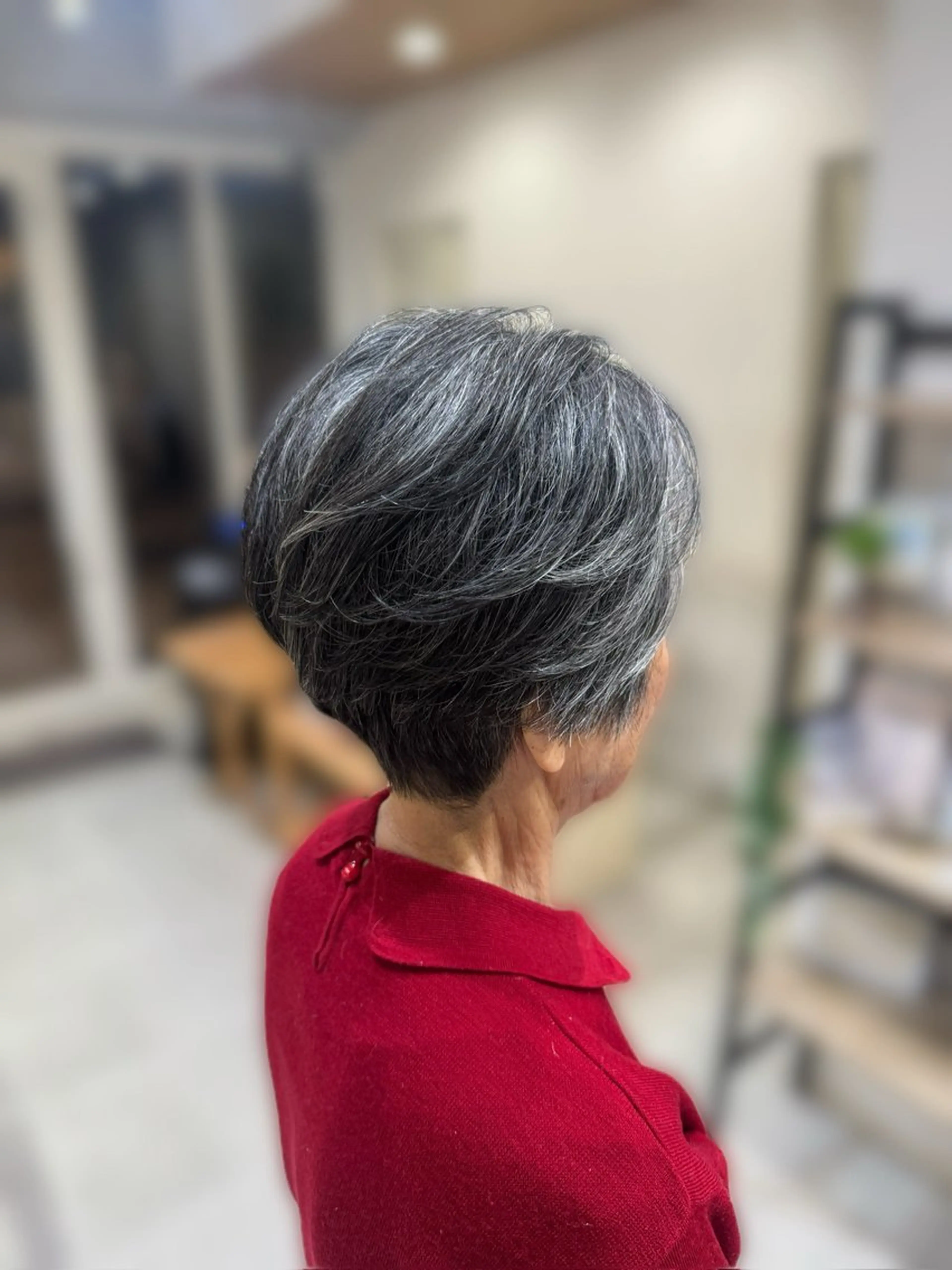 ショート パーマ ニュアンスパーマ 藤田 紋芽 Jr.stylistのヘアスタイル