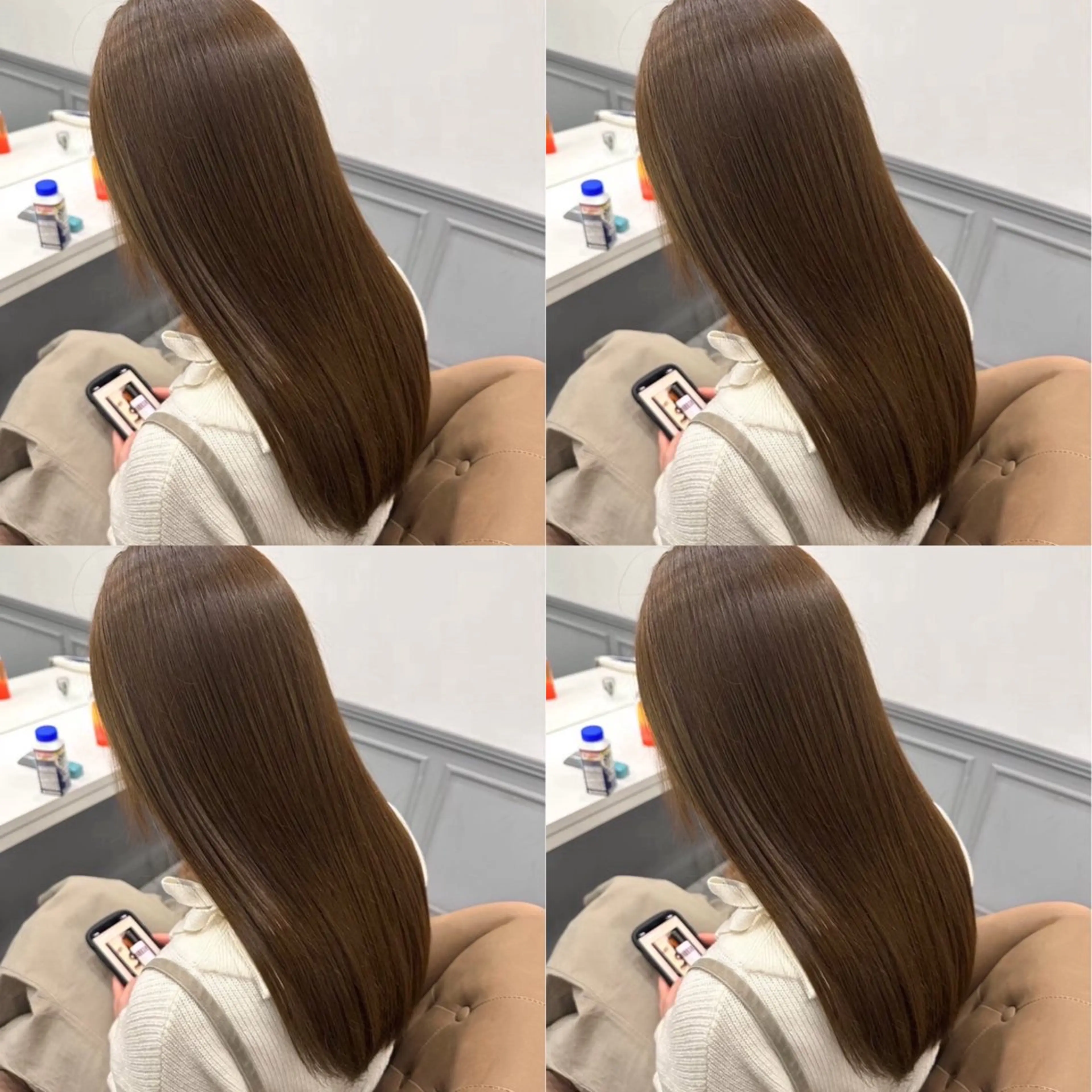 ロング カラー ヘアカラー トリートメント 髪質改善/透明感ヘア にちか🐰のヘアスタイル