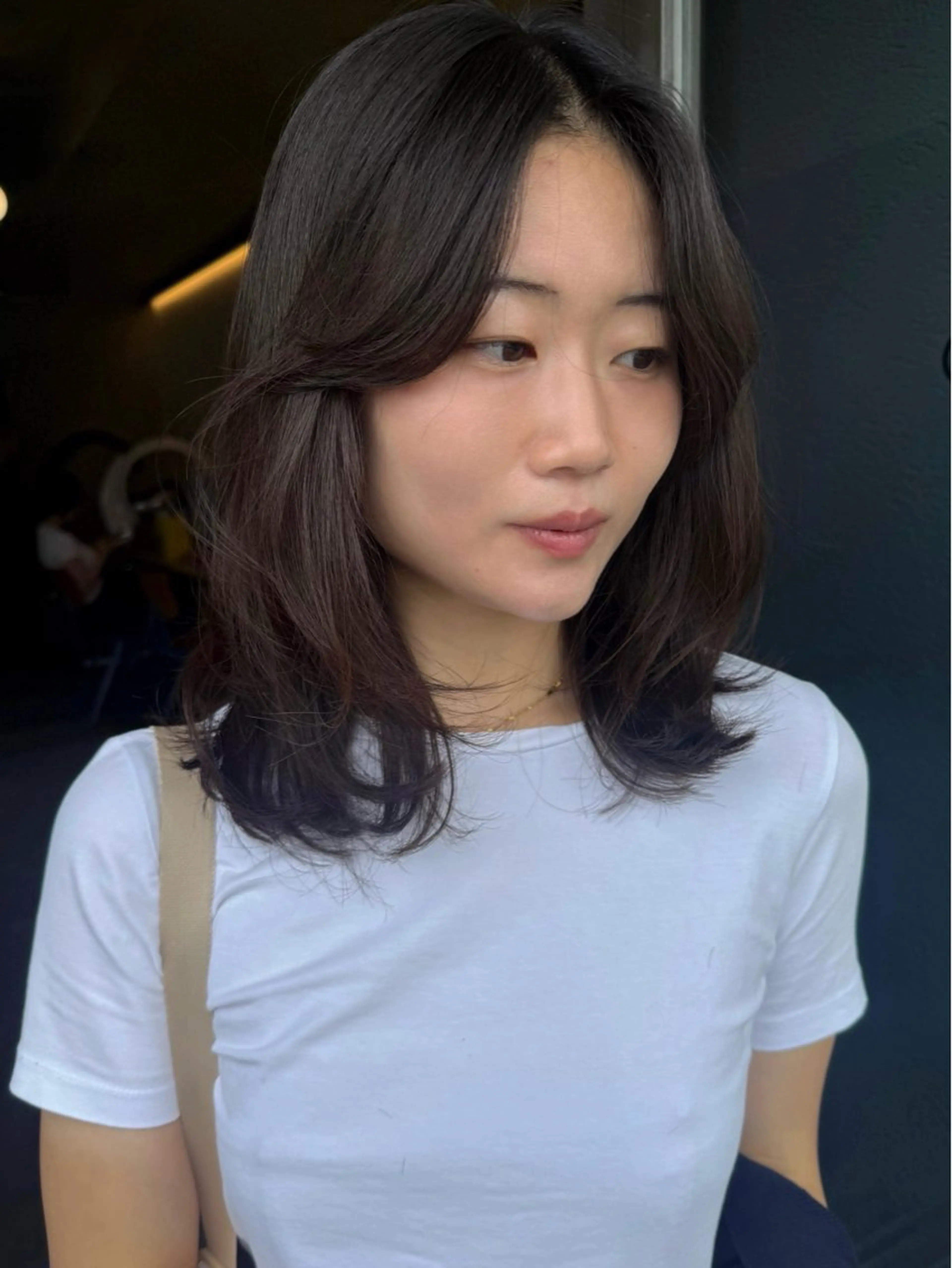 ミディアム レイヤーカット カット トリートメント レイヤーカット\ウル フ　chinatsuのヘアスタイル