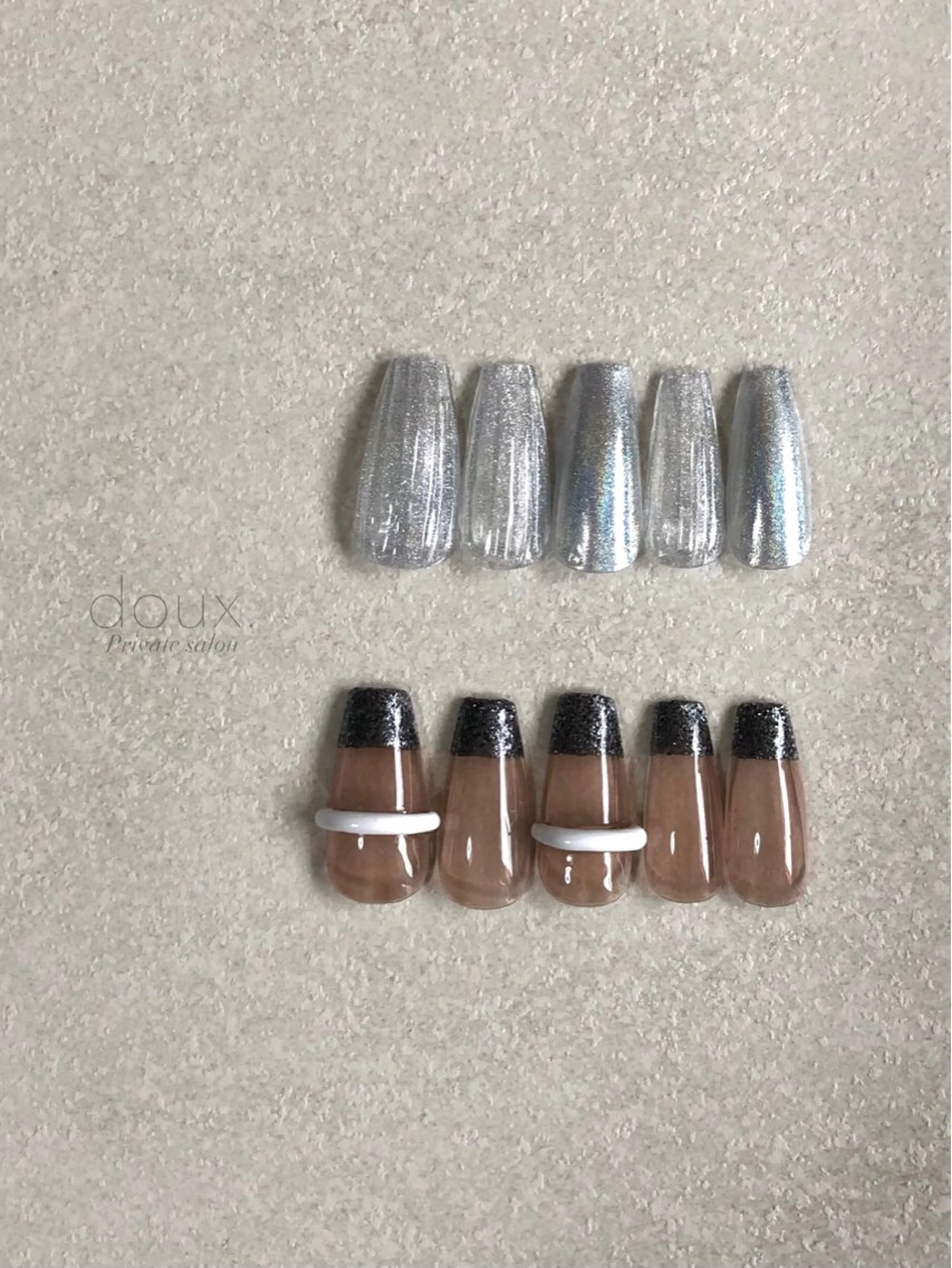 ネイル オーロラネイル キラキラネイル 韓国ネイル ニュアンスネイル 夏ネイル ハンドネイル doux. nailのネイルデザイン