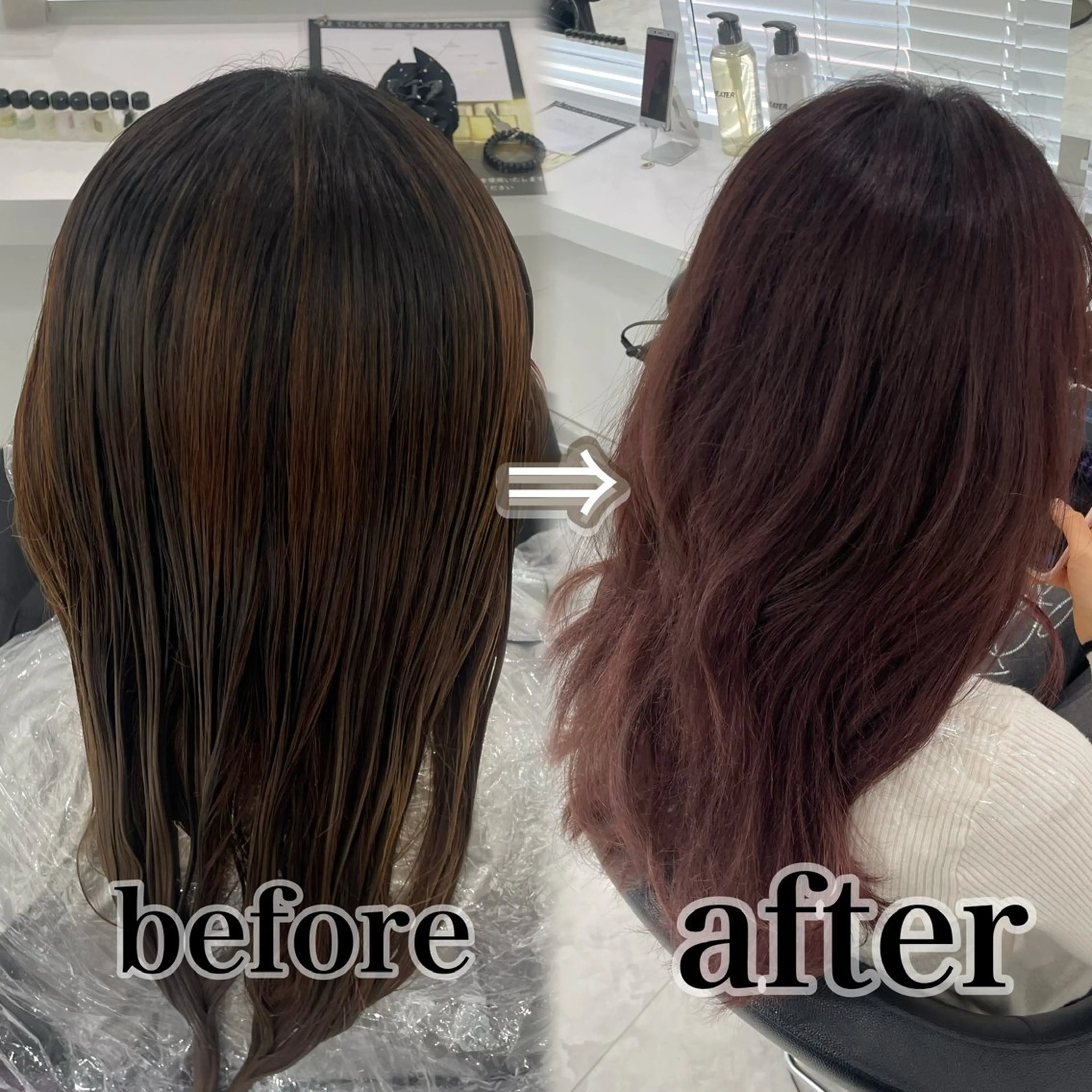 セミロング カラー ヘアアレンジ 透明感艶カラー♠️ TAKUMIのヘアスタイル