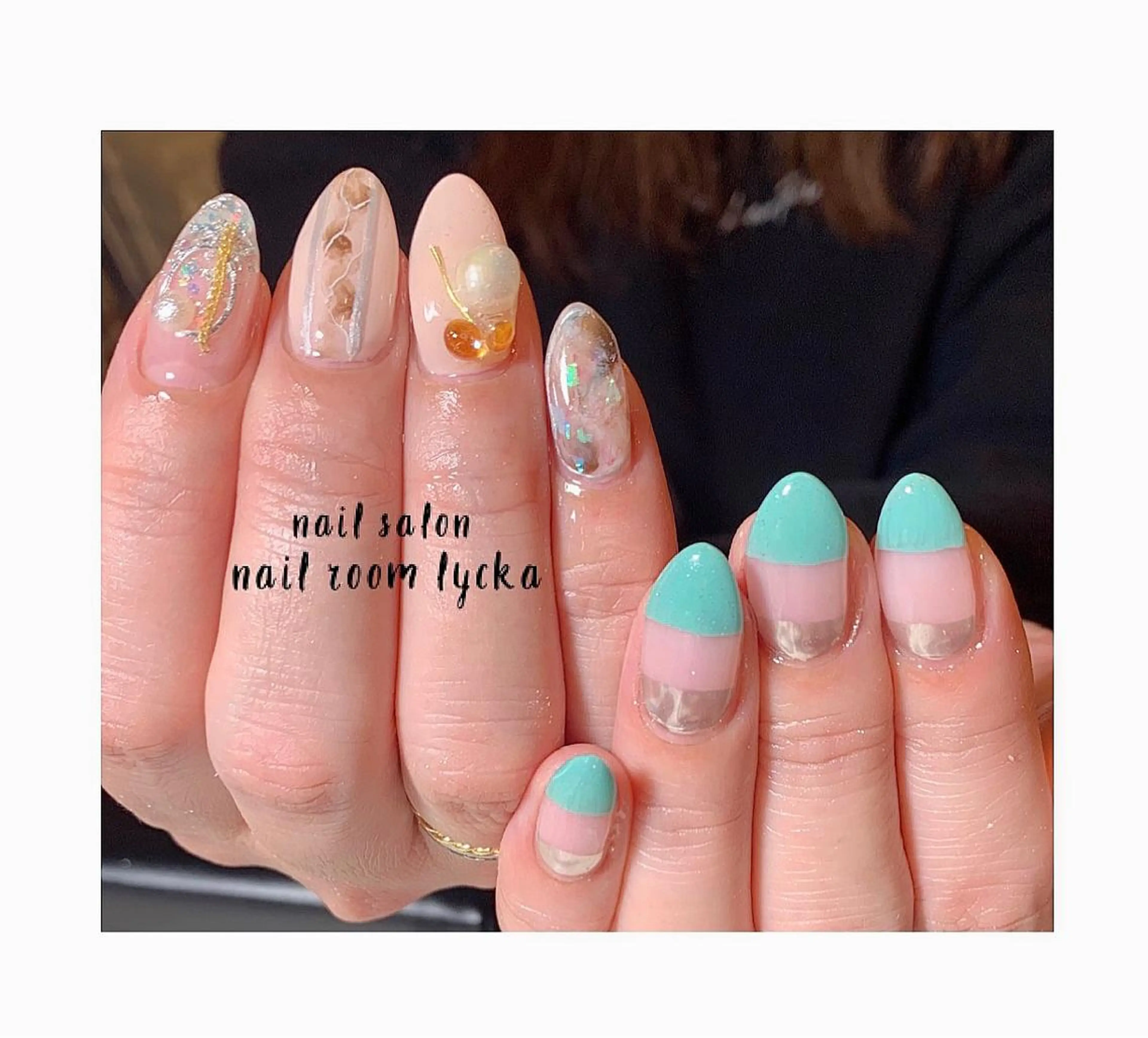 ネイル フラワーネイル ジェルネイル レース ミラーネイル ニュアンスネイル ﾈｲﾙﾙｰﾑﾘｯｶ 𝐦𝐚𝐲𝐮のネイルデザイン