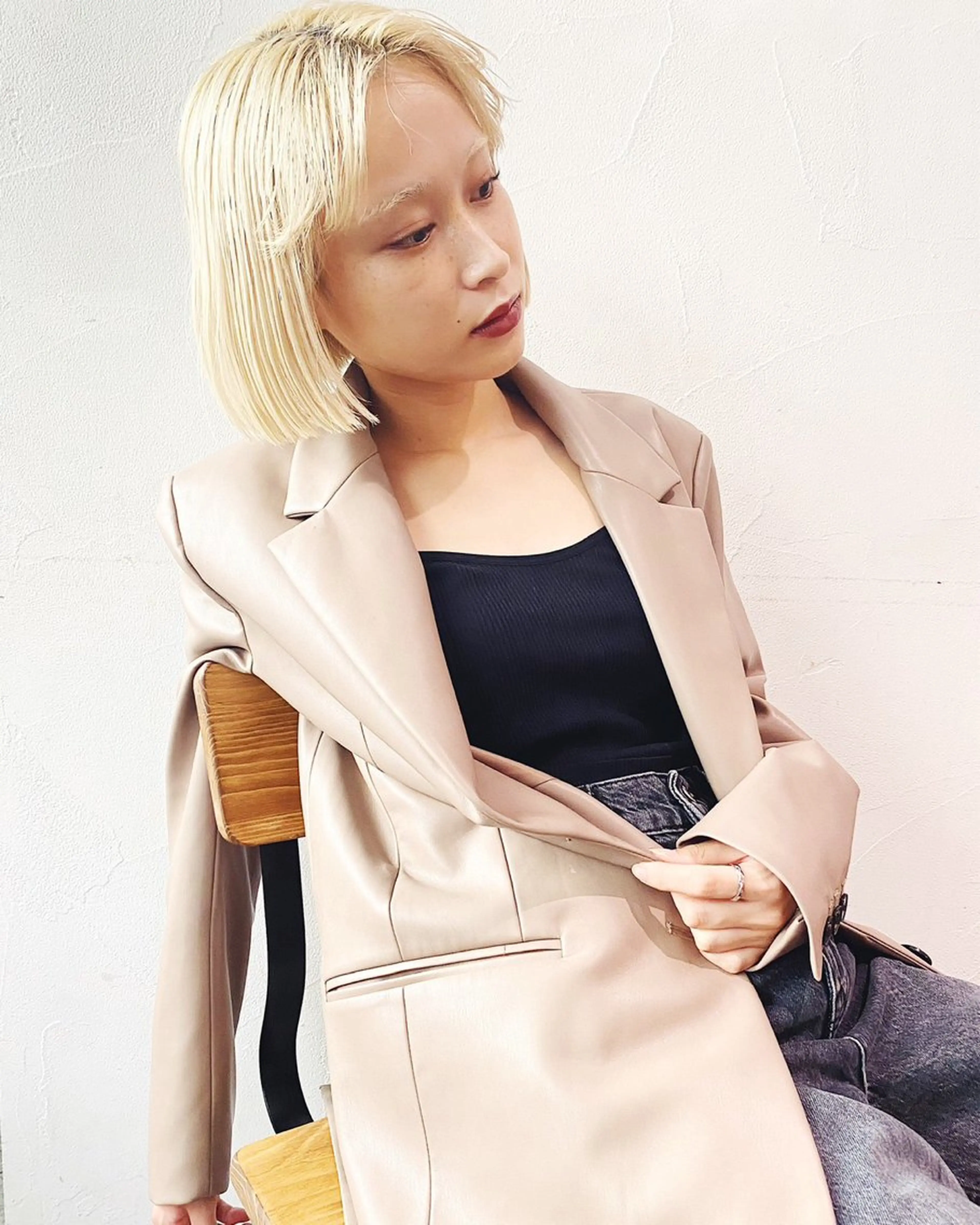 カット＋ブリーチの写真