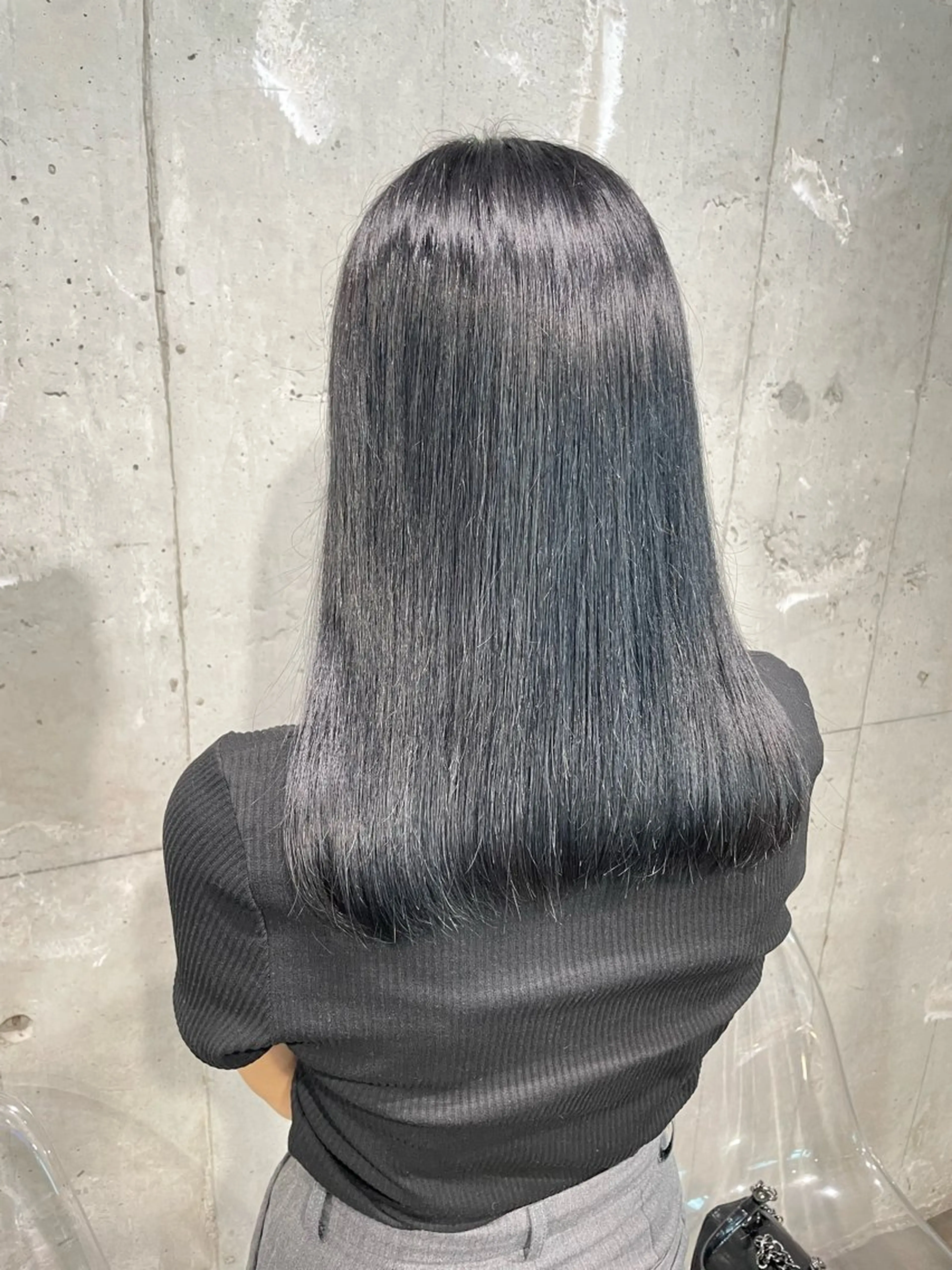 セミロング カラー ヘアアレンジ Over hair_ misakiのヘアスタイル