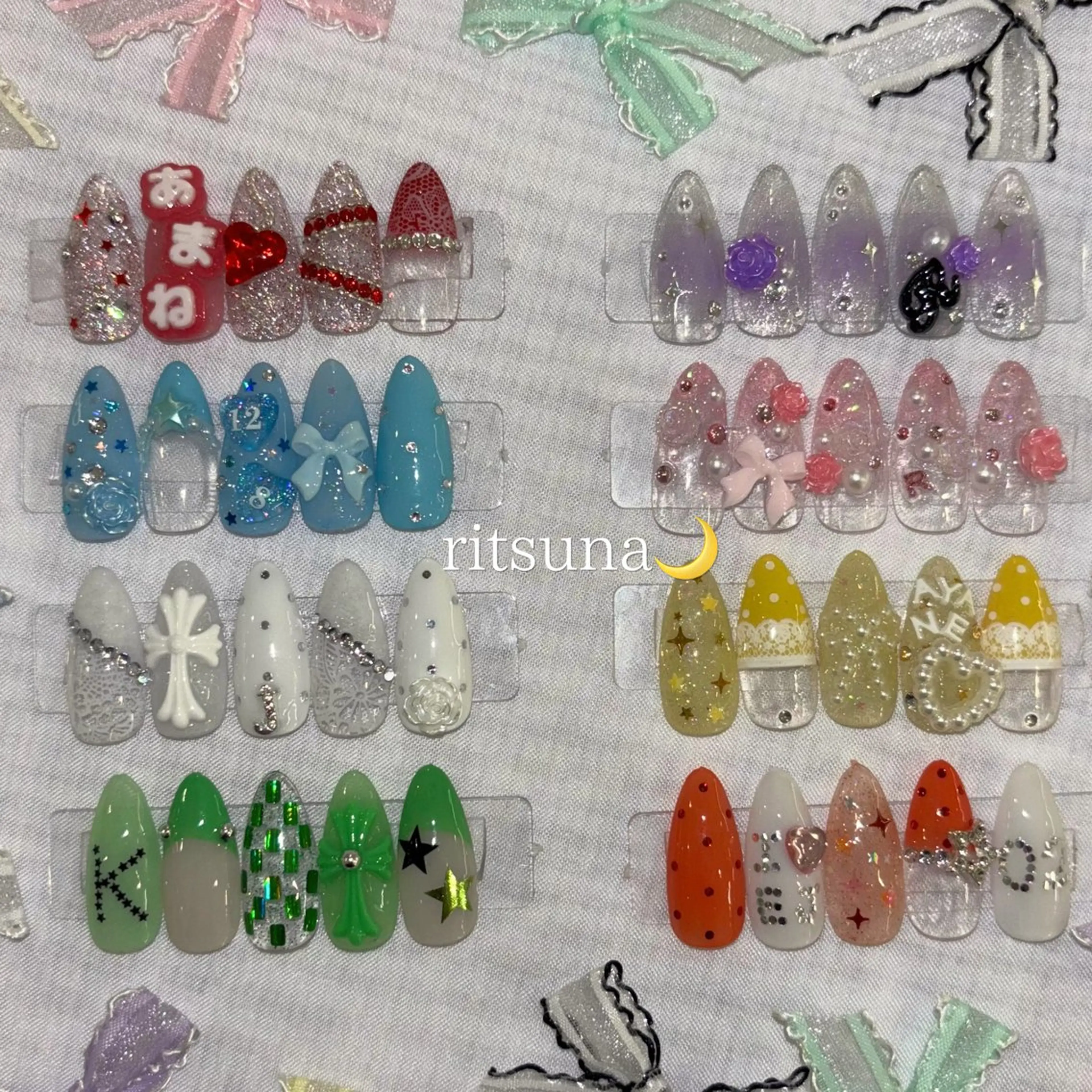 ネイル ハンドネイル ritsuna🌙 nail 堺筋本町のネイルデザイン