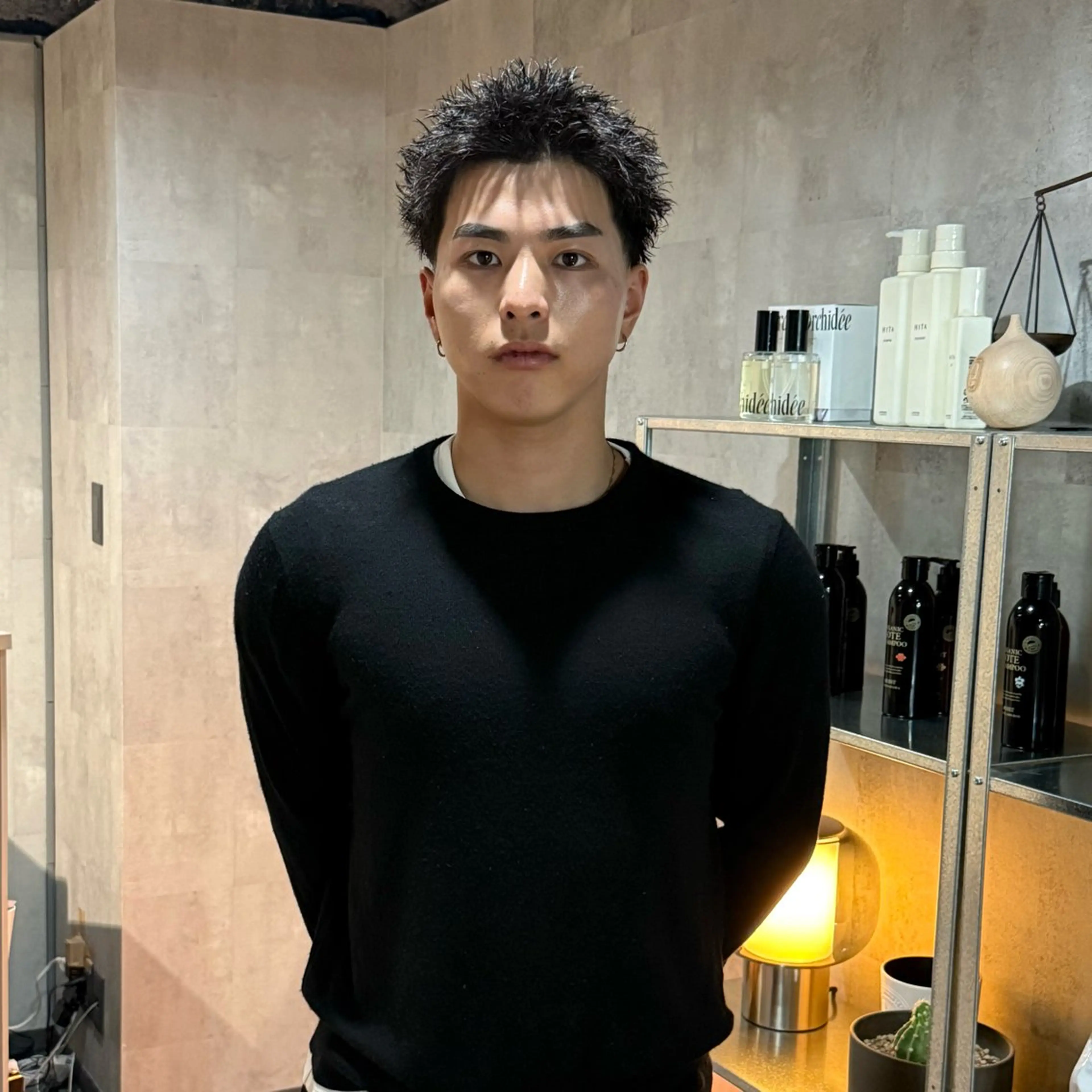 ショート カラー メンズ メンズパーマ スパイキーショート ショートヘア スパイキーショート/ 短髪/渋谷/kiyoのヘアスタイル