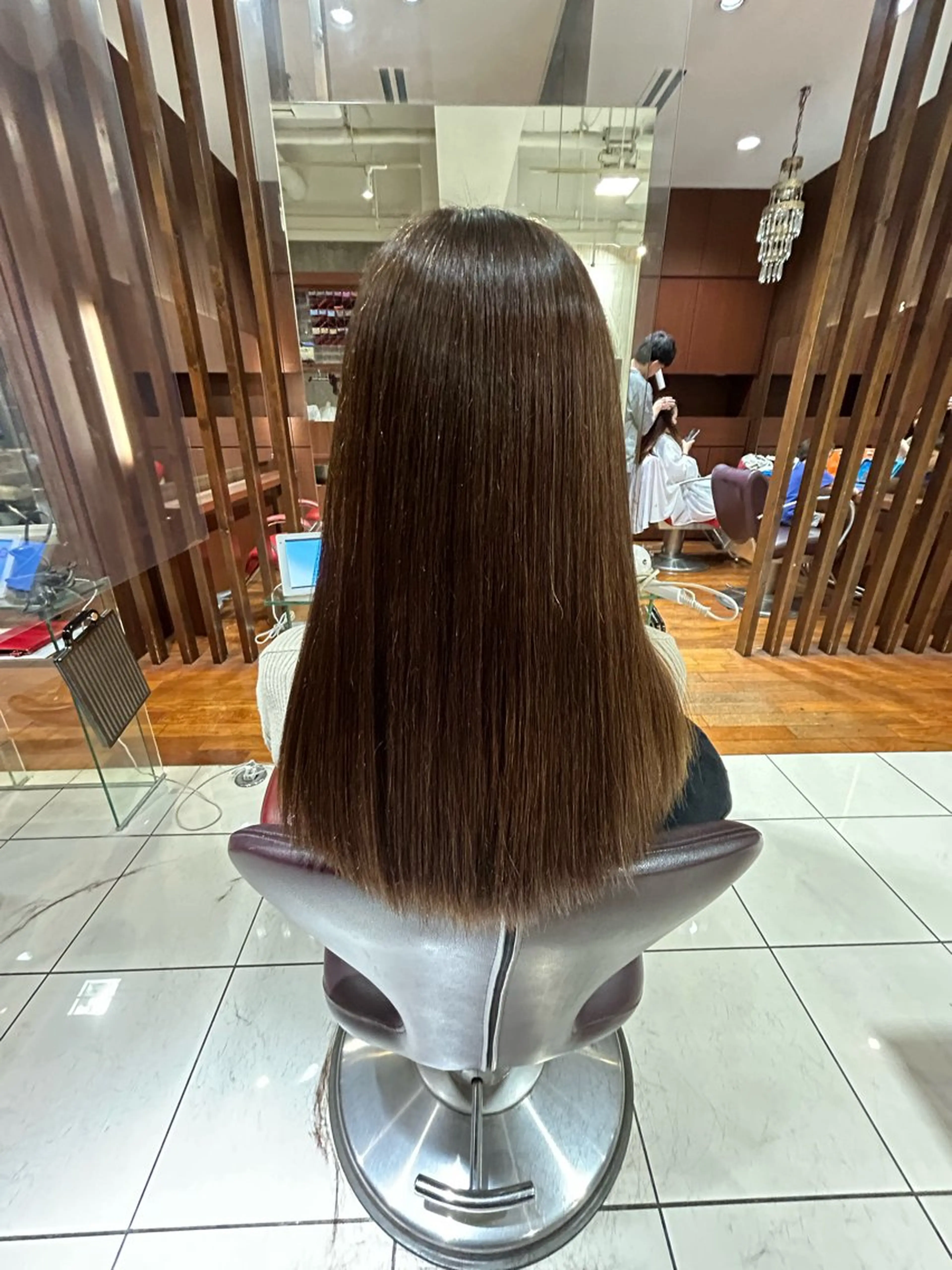 ロング 縮毛矯正 田邉 知樹のヘアスタイル