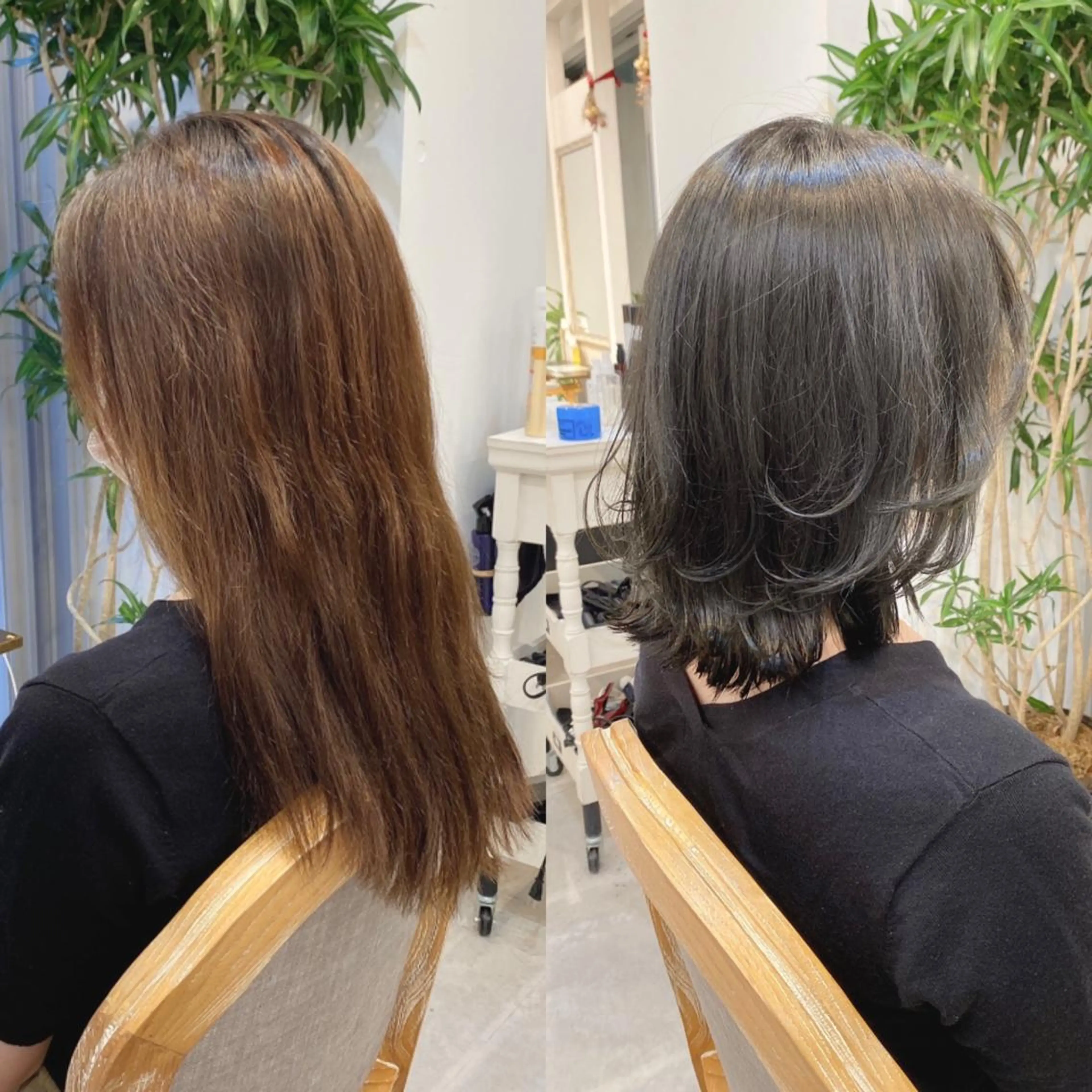 ミディアム カラー モテ前髪 タゴメ シンヤのヘアスタイル
