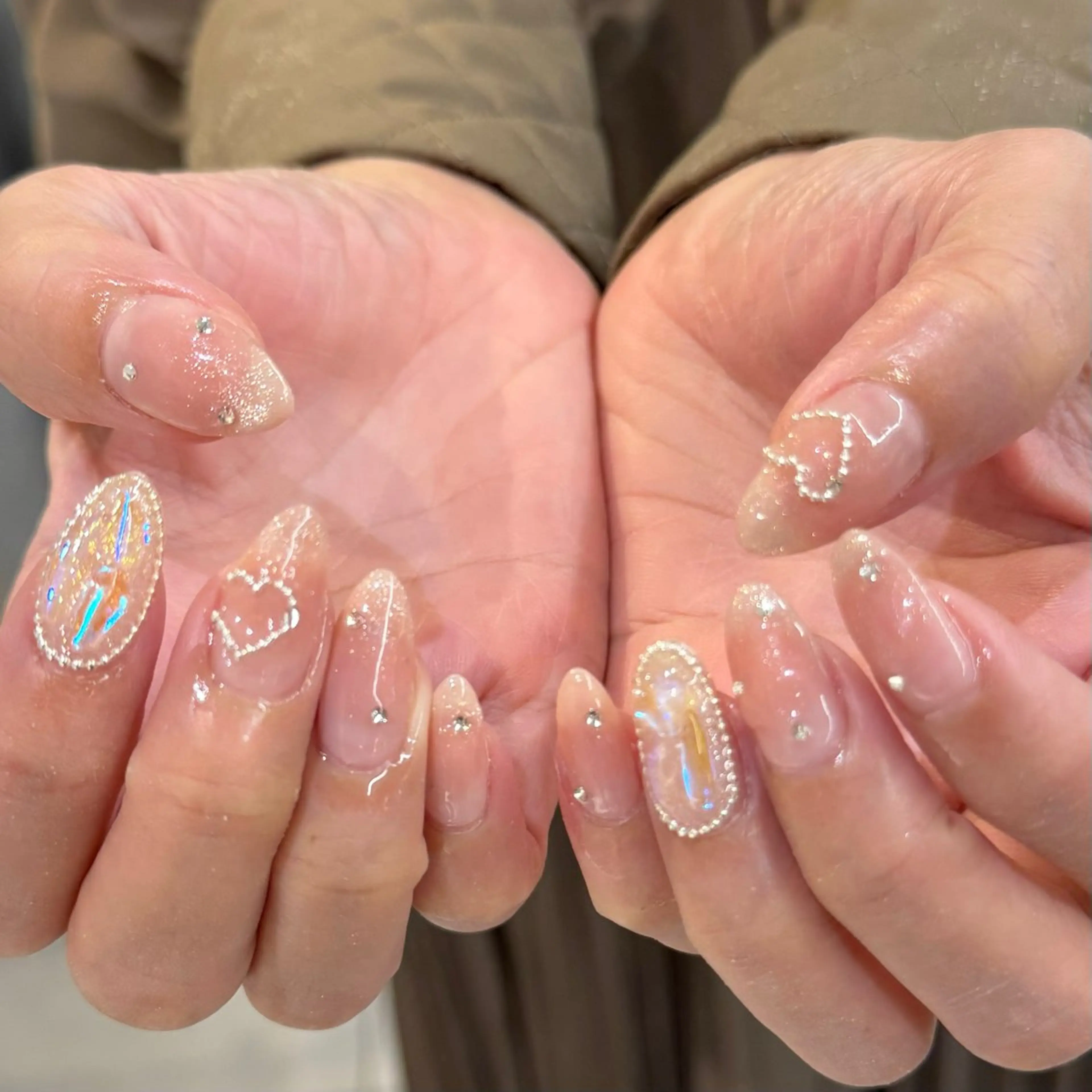 ネイル ワンホンネイル ハンドネイル ハンドケア Chizuru ☾ ໋のネイルデザイン