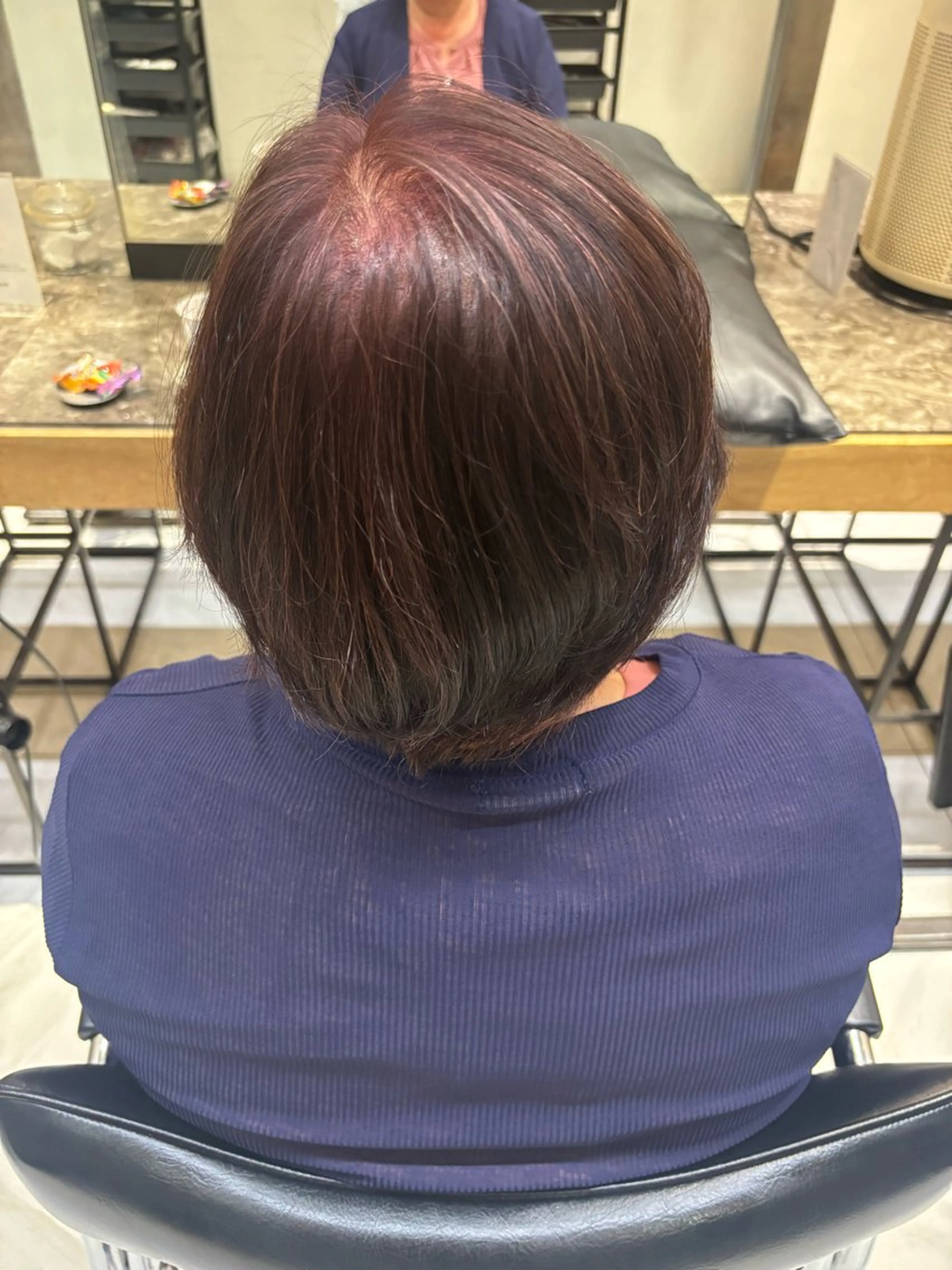 ショート カラー ピンクカラー ヘアカラー タケダ ナナミのヘアスタイル