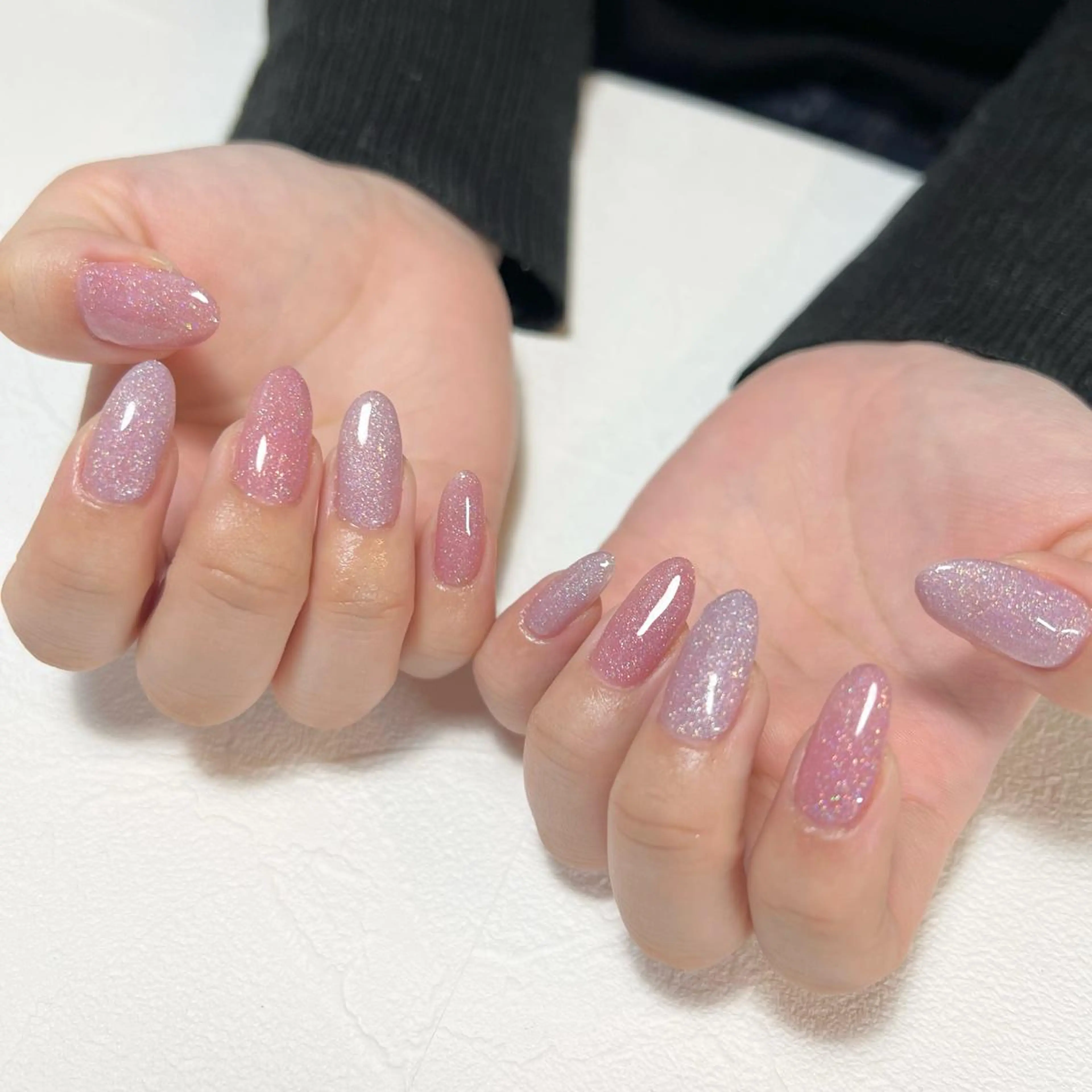 ネイル ラメ(グリッター) 春ネイル ハンドネイル nail salon y＋のネイルデザイン