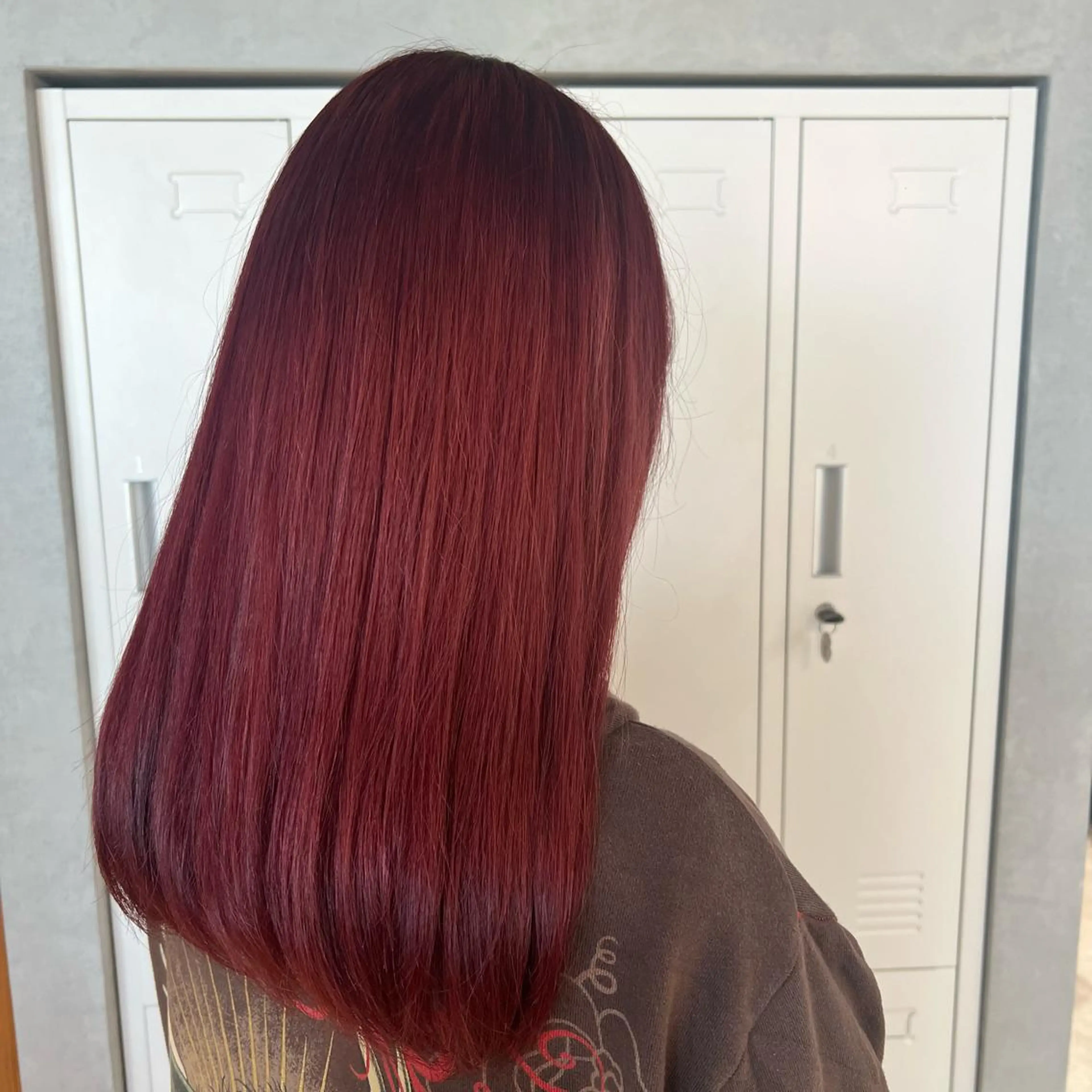 カラー ブリーチ レッドカラー 🎀 夏秋🎀のヘアスタイル