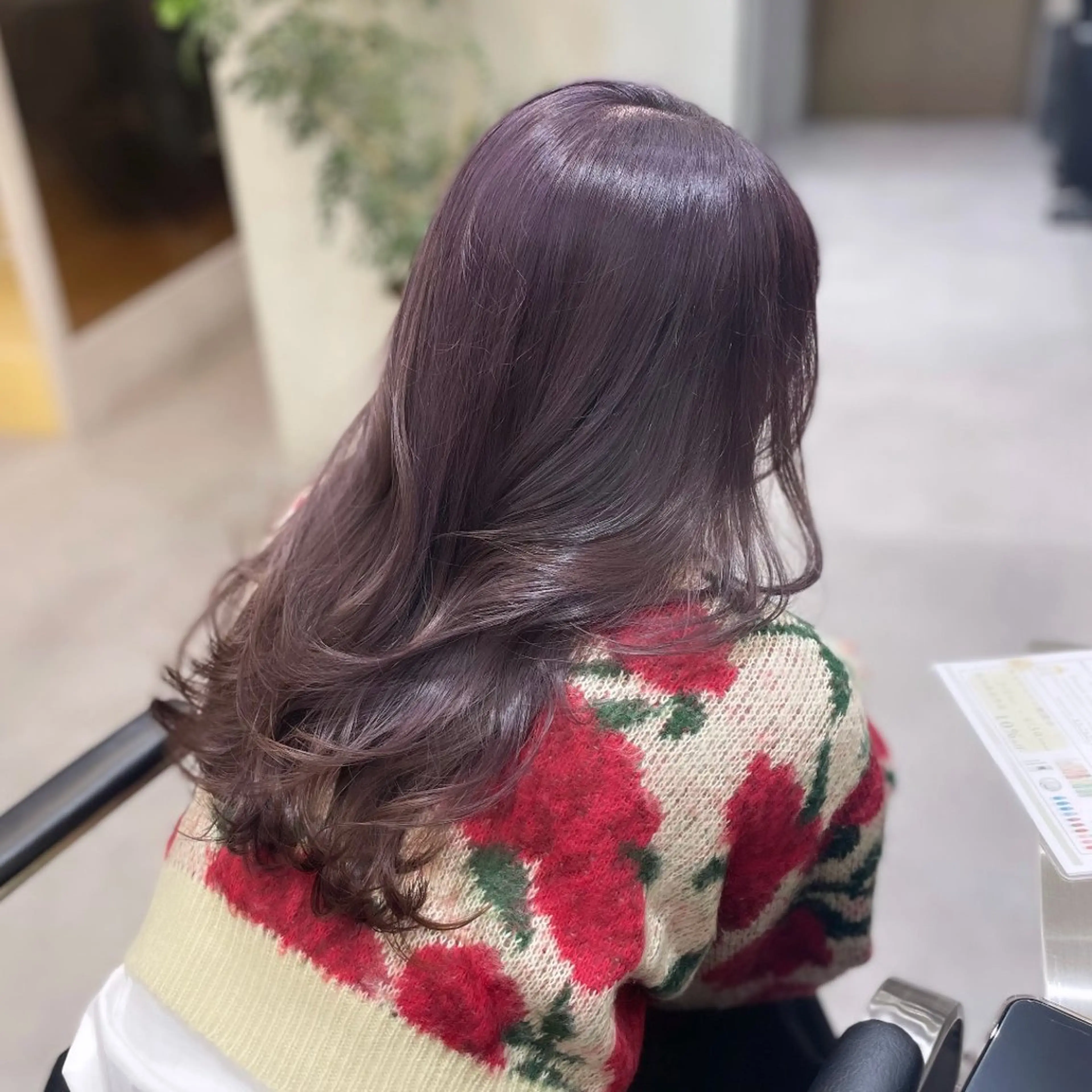 ロング カラー ブリーチ ラベンダーカラー レイヤーカット ヘアカラー Rui/透明感カラー 暖色/レイヤーカットのヘアスタイル