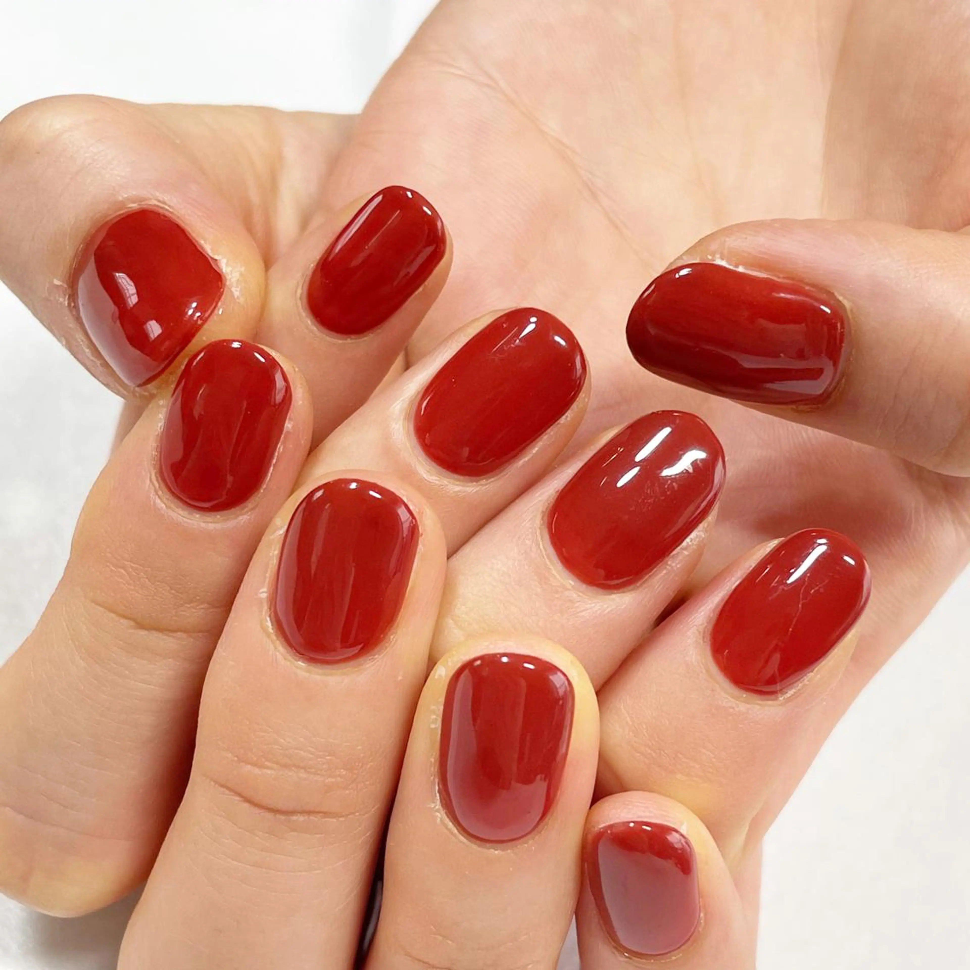 ネイル ワンカラーネイル 東 千夏のネイルデザイン