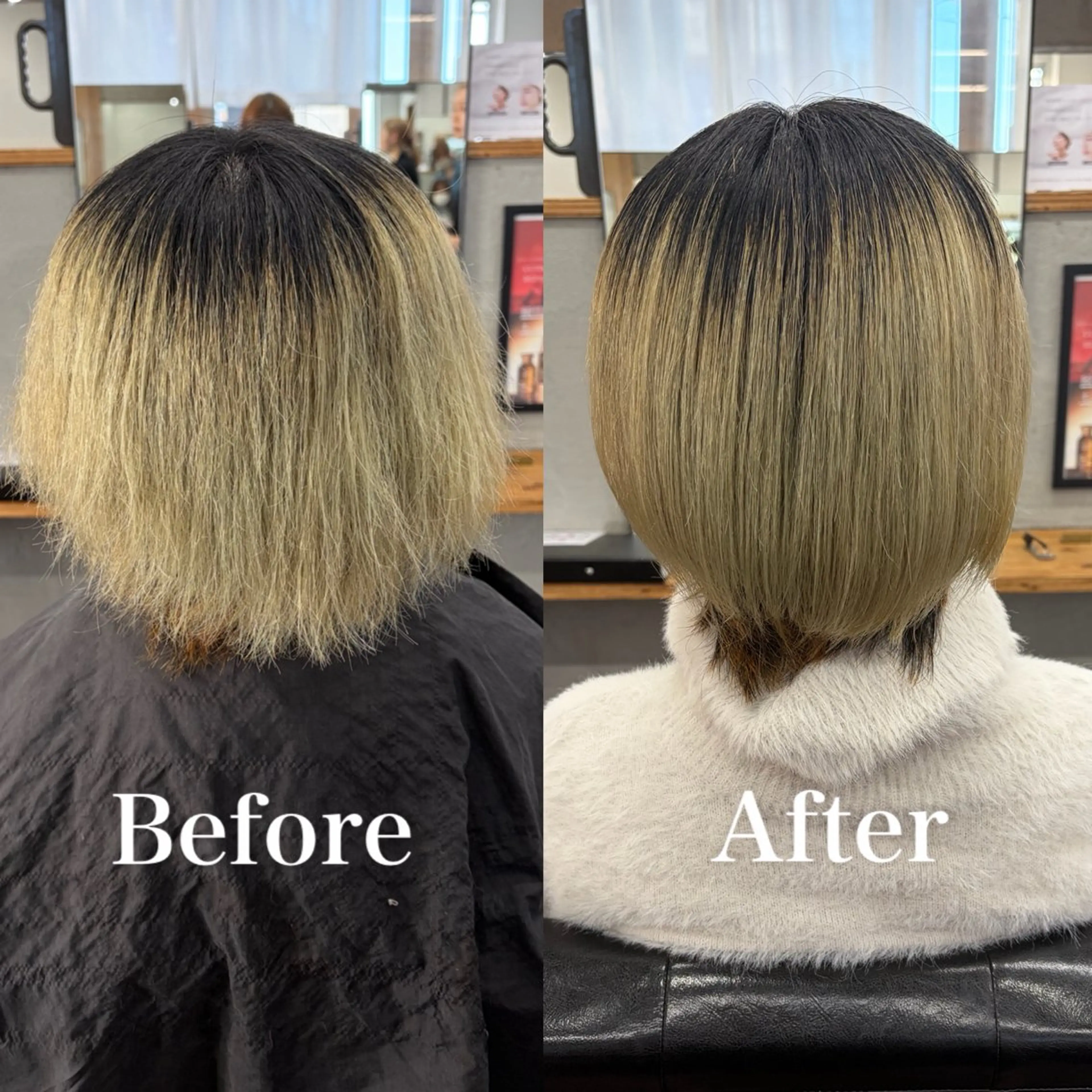 ショート 縮毛矯正 ルプラボウ/音々華 /髪質改善/暖色のヘアスタイル