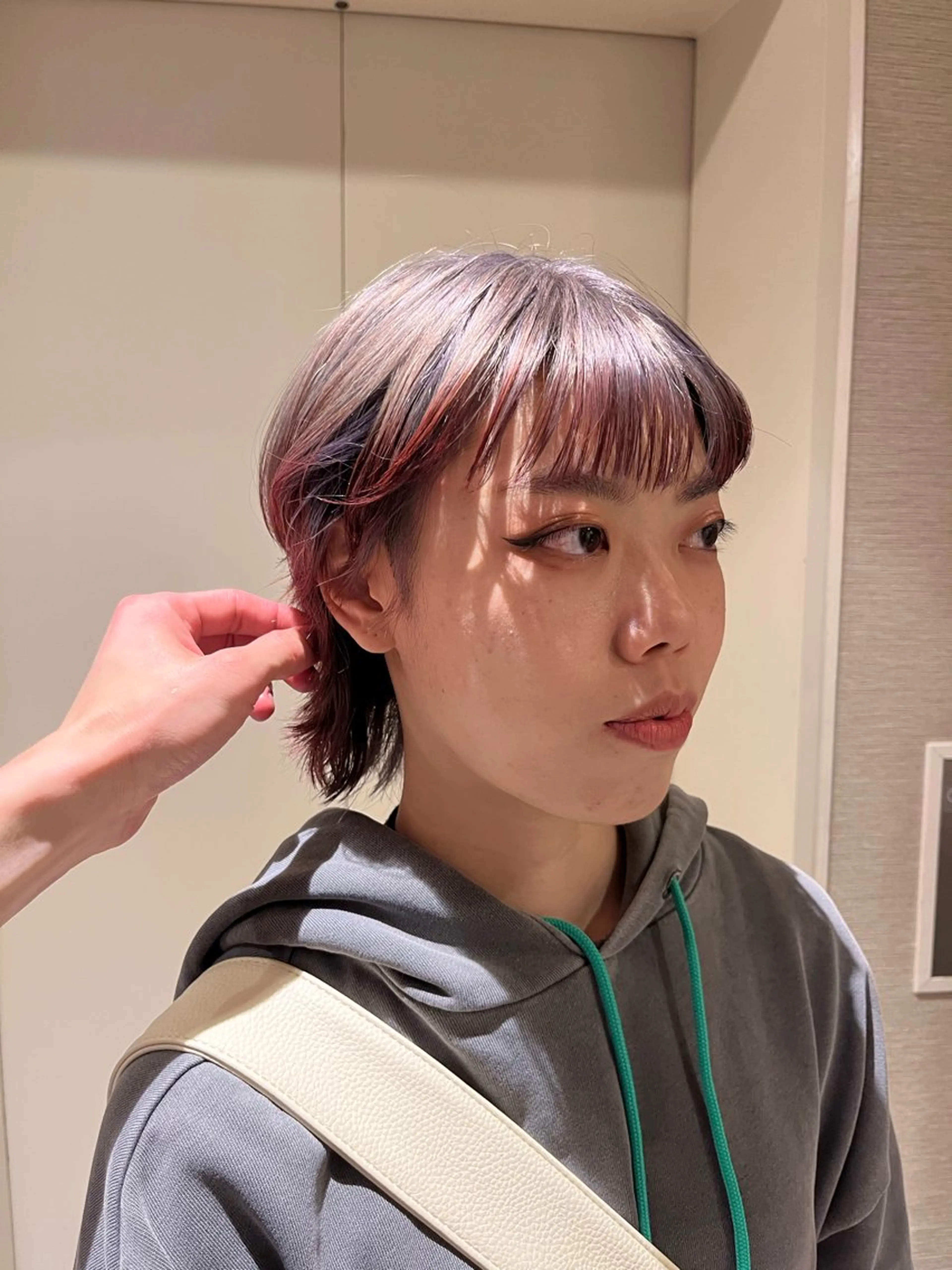 ショート カラー ボブ ウルフカット カット ヘアカラー dogstar小林諒 パーマ/レイヤーのヘアスタイル