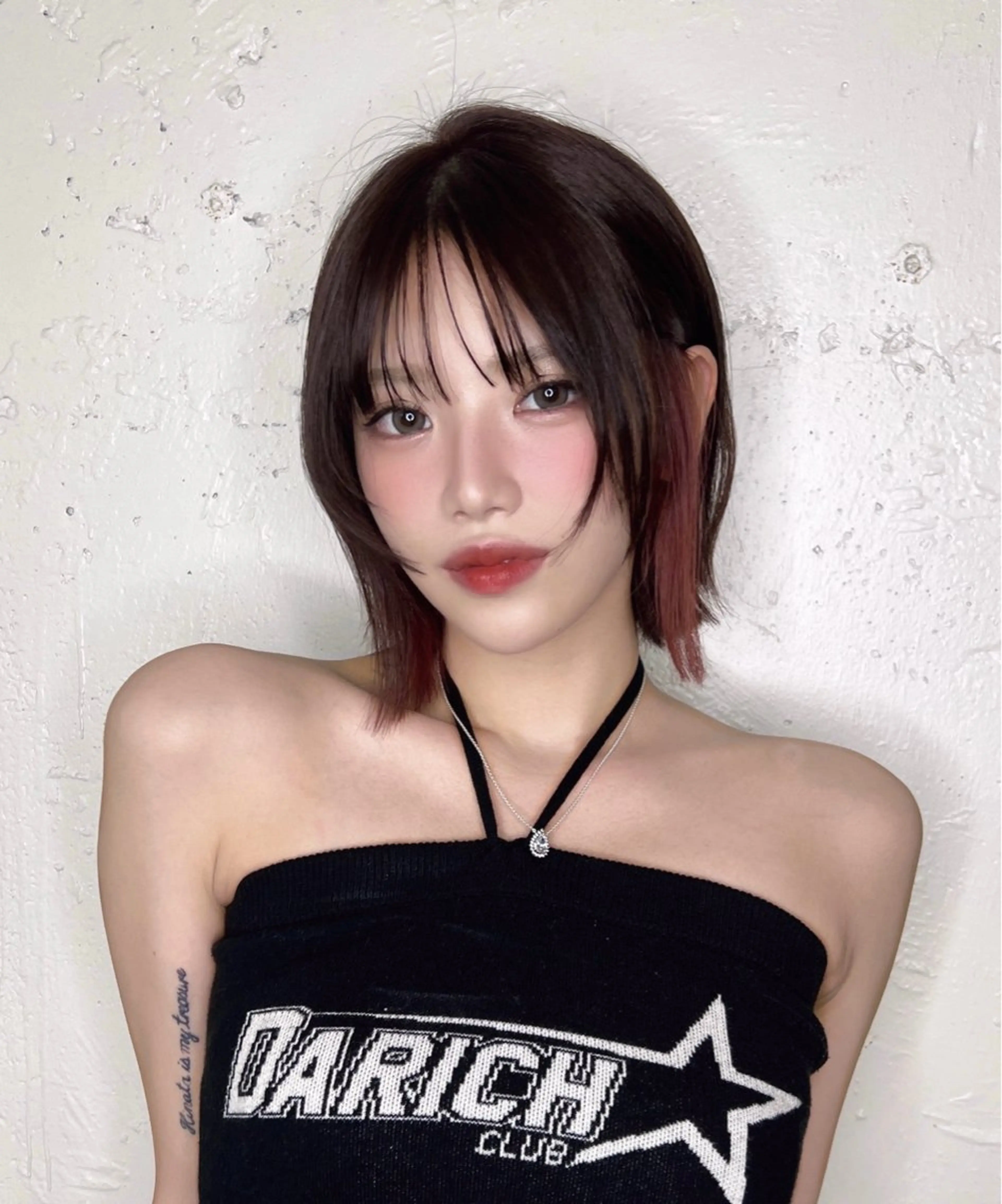 ショート カラー イヤリングカラー ボブ Pocket仙台 💚モエリのヘアスタイル