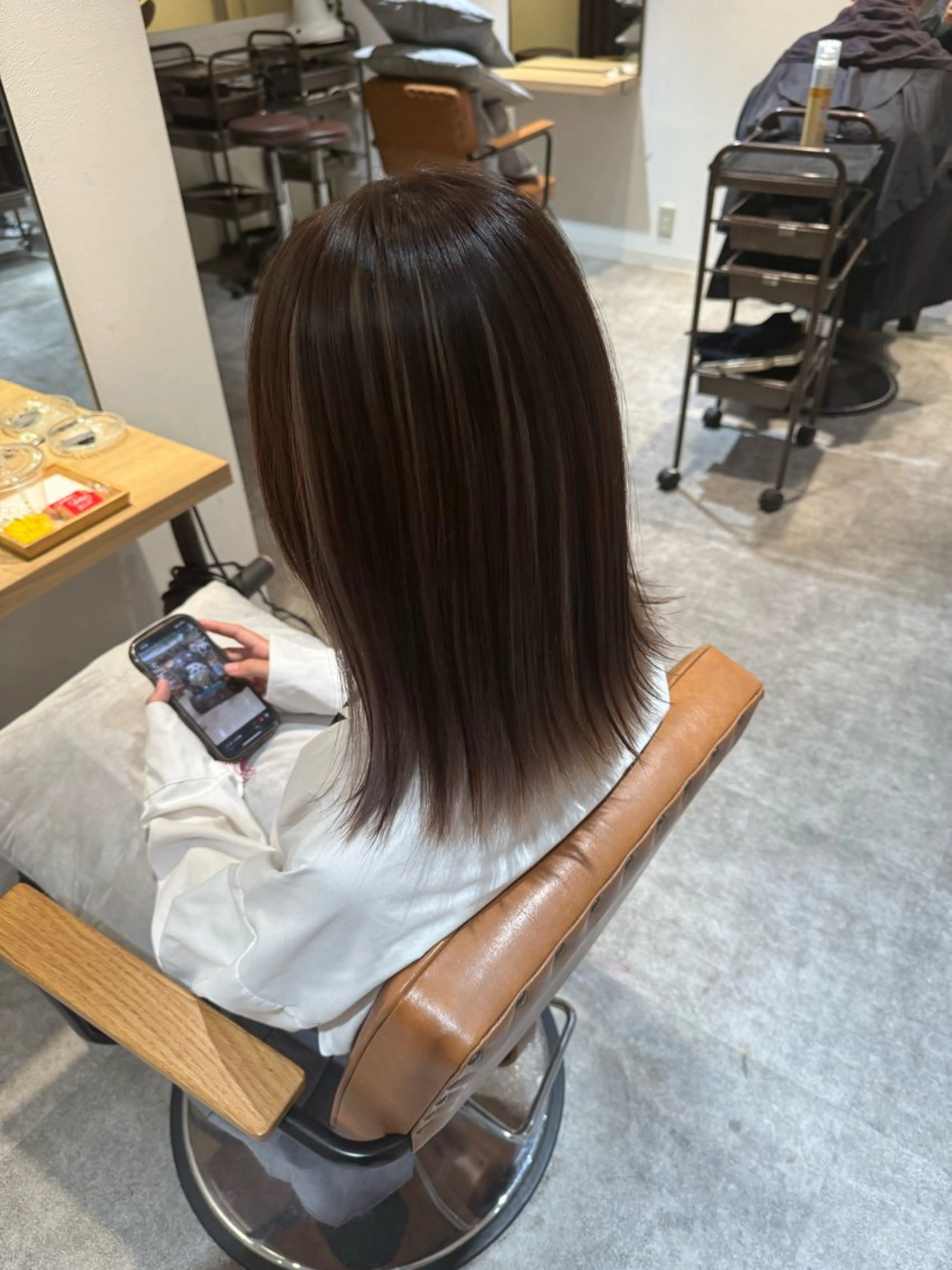 ミディアム カット ヘアカラー オスズ 🎀´-のヘアスタイル