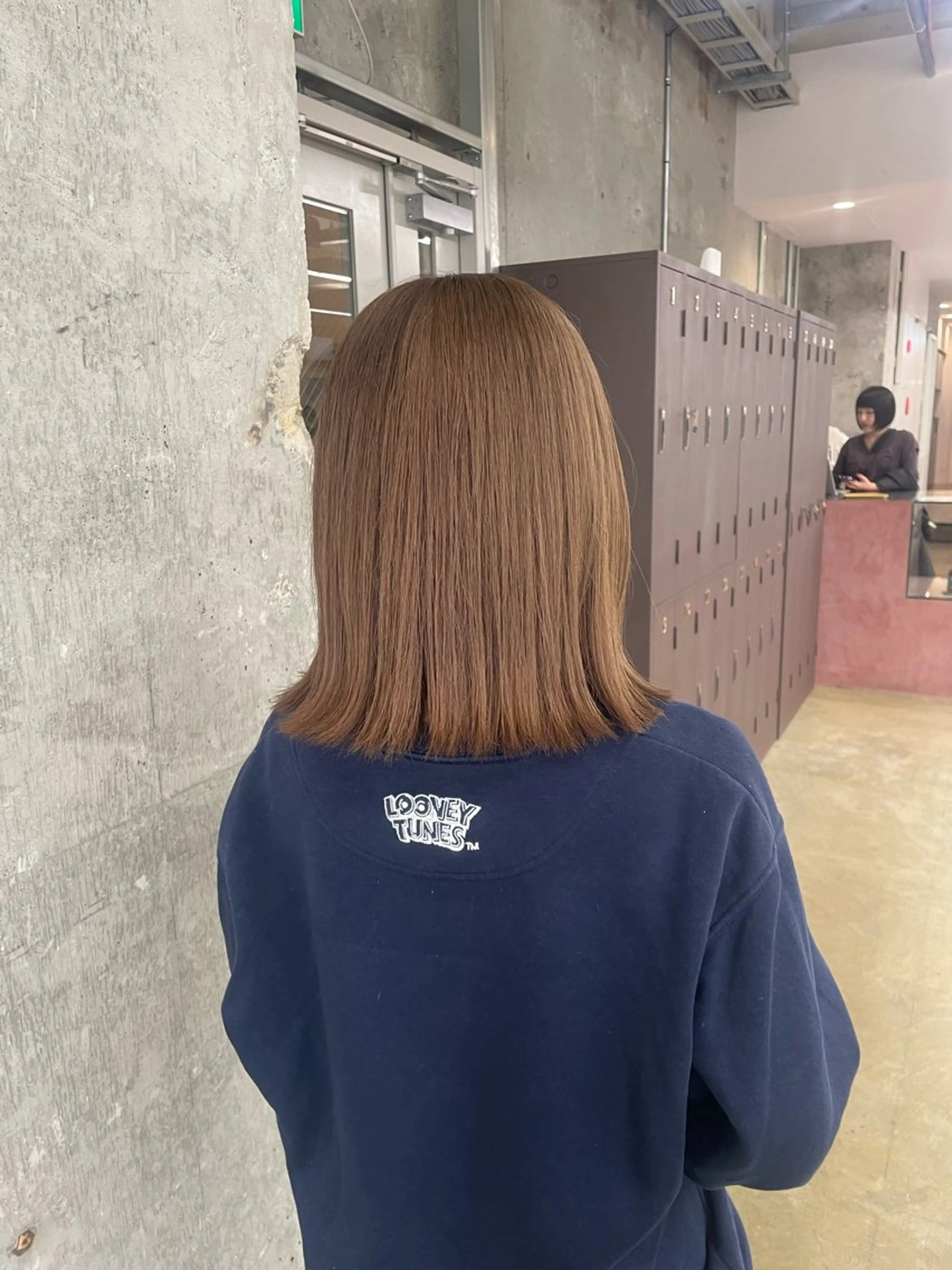 セミロング カット ヘアカラー 鈴木瑛里/ブロンド ベージュ/男女のヘアスタイル