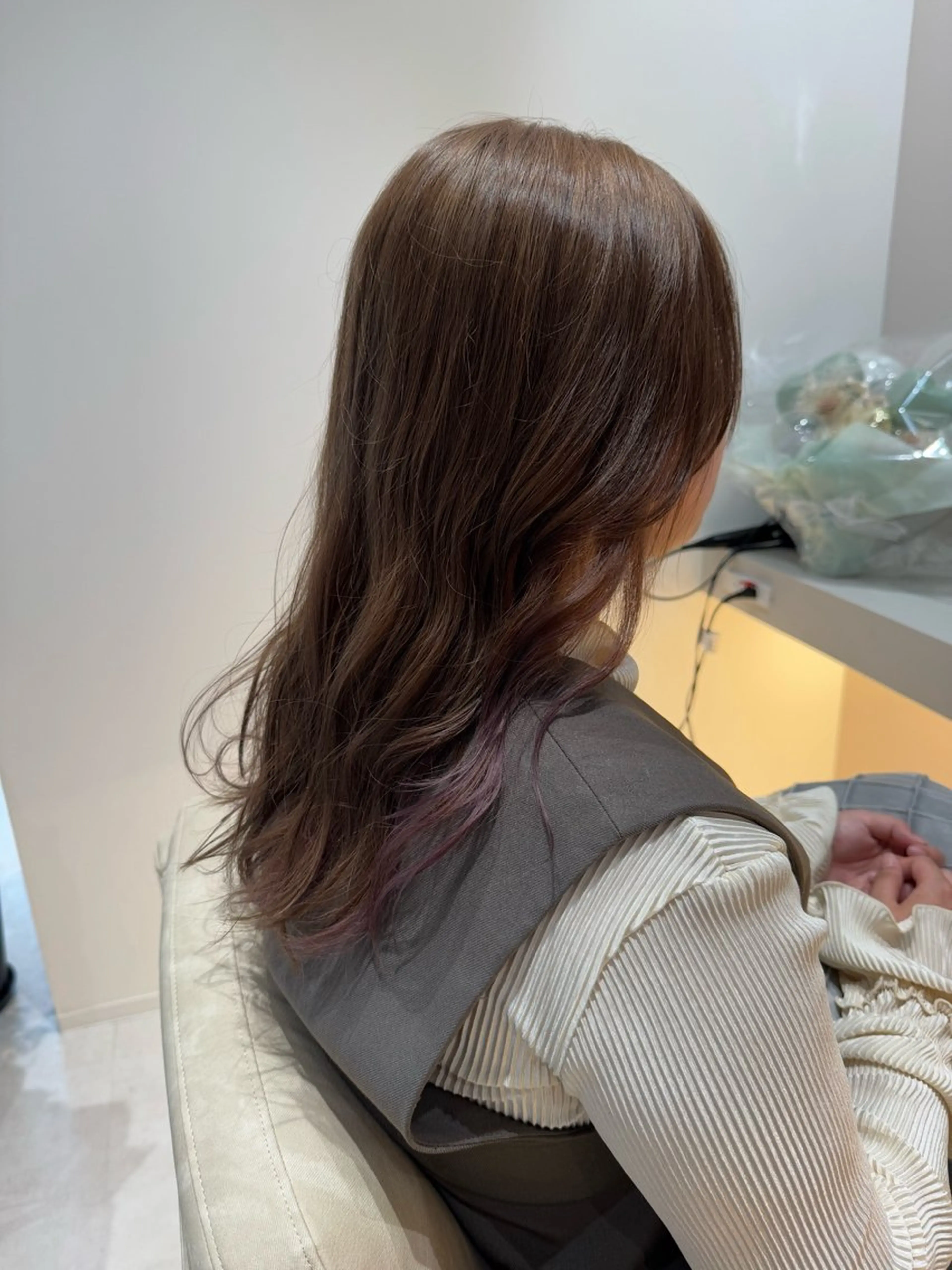 カラー ヘアカラー SUZUNE 🐣カットモデルのヘアスタイル