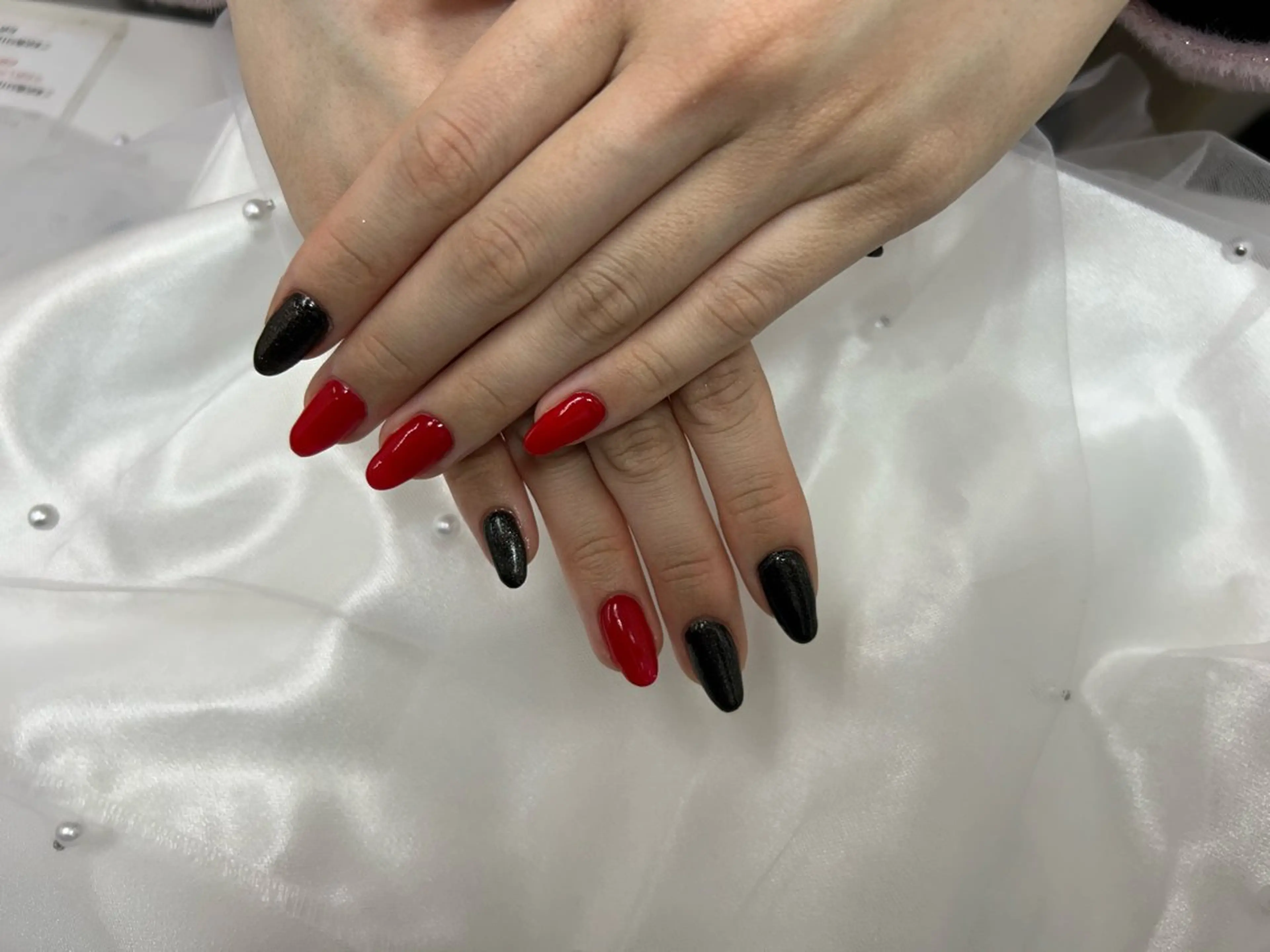 ネイル ワンカラーネイル 松井　遥 りとるうねるま所属のネイルデザイン