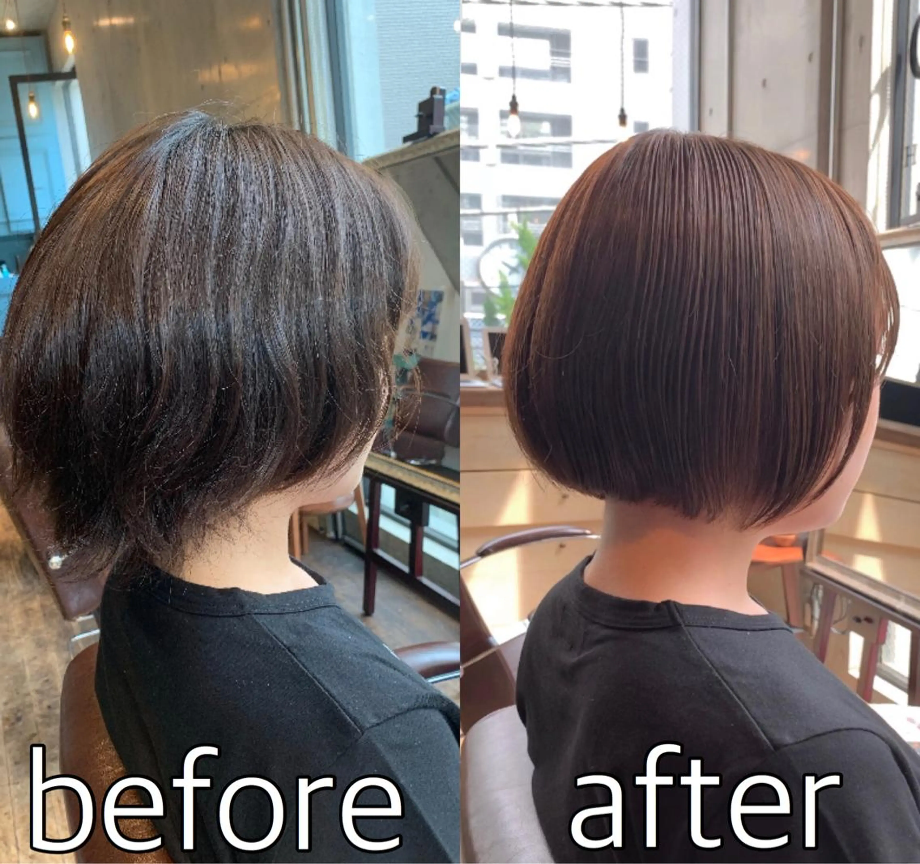 ショート ボブ ＊くせ毛に特化＊ 【yun】のヘアスタイル