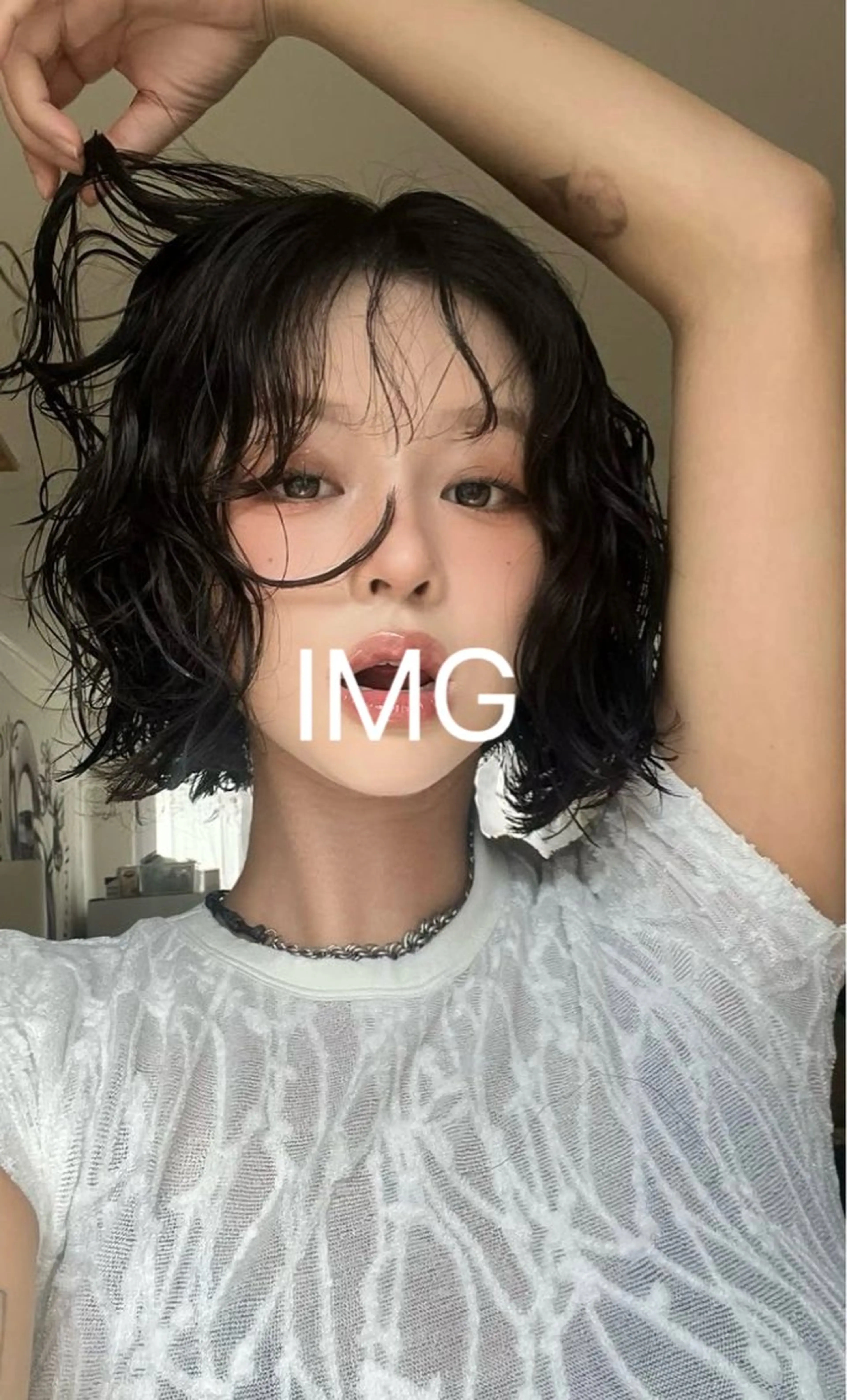 ショート 透明感カラー/オリー ブカラー/畠山大のヘアスタイル