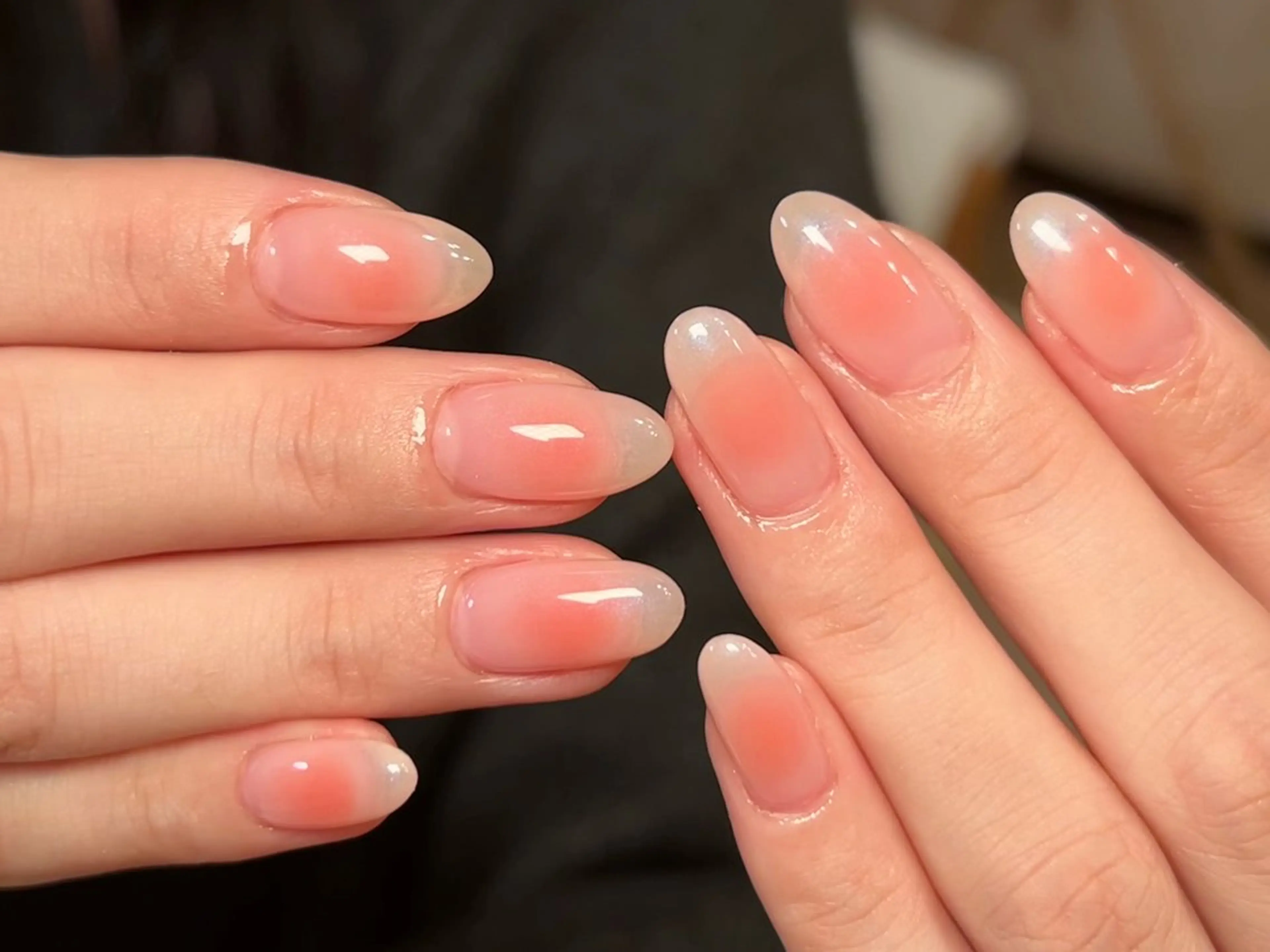 モテ可愛★ほろ酔いチークネイル★の写真