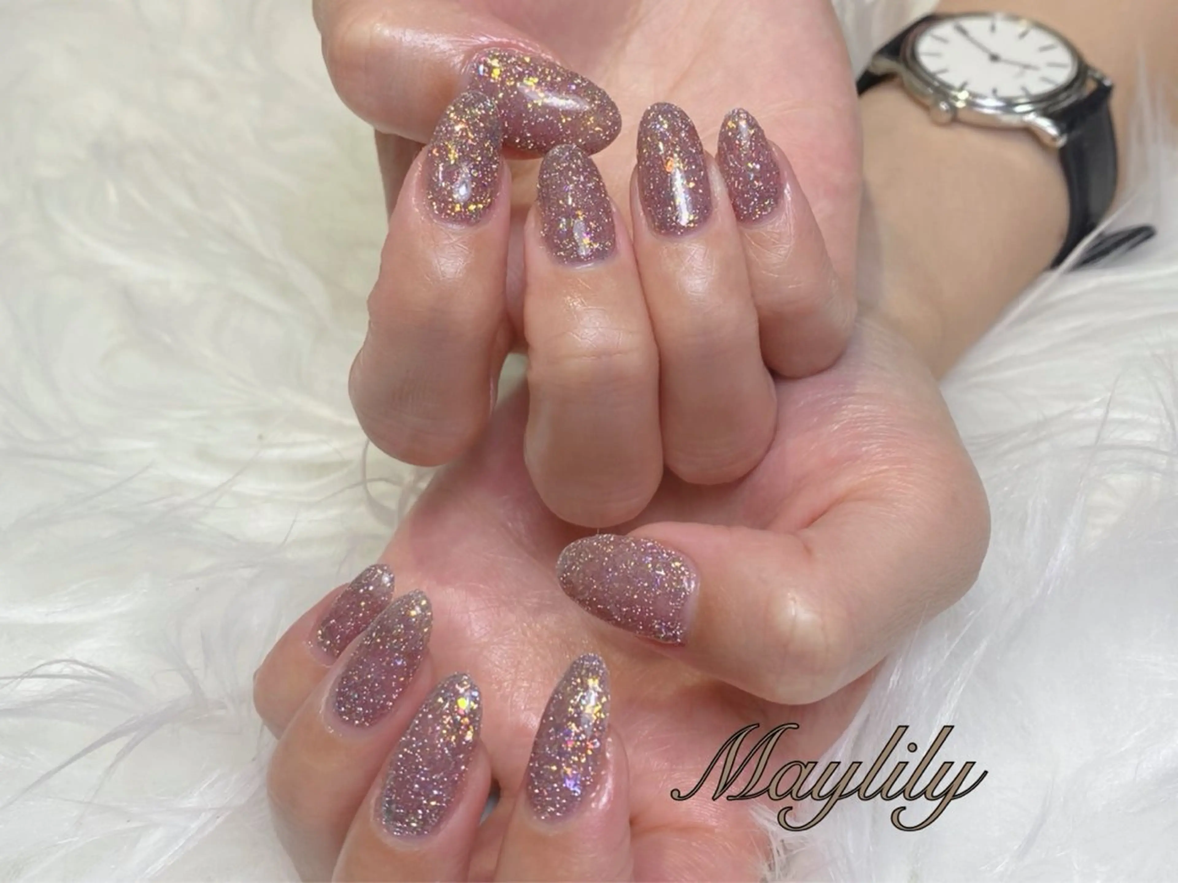 【ご新規】キラキラ華やか♪フラッシュネイルワンカラー（甘皮＆角質ケア付き）の写真