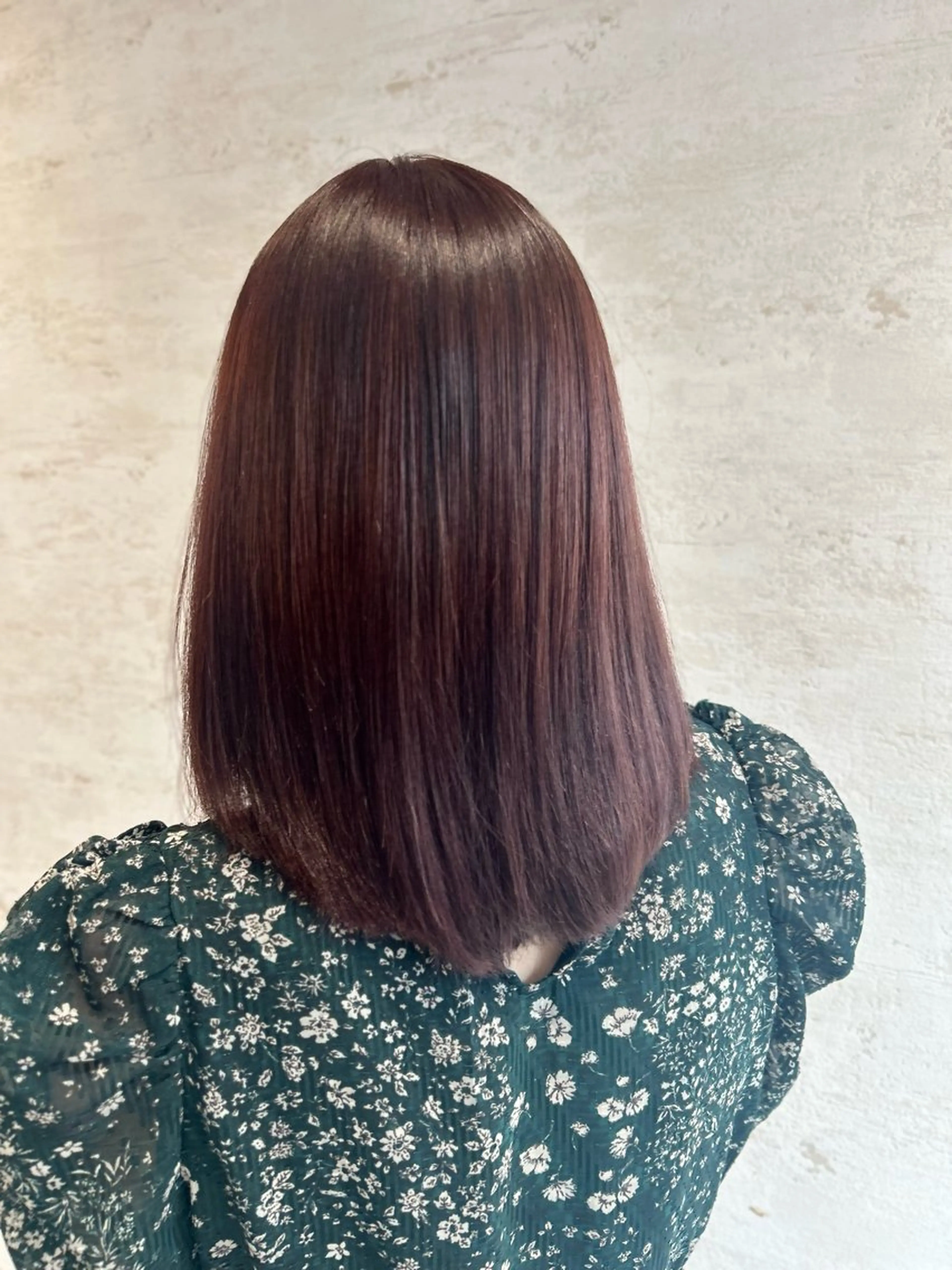 ミディアム ピンクブラウン ハイトーン透明感/レ イヤー/ririkaのヘアスタイル