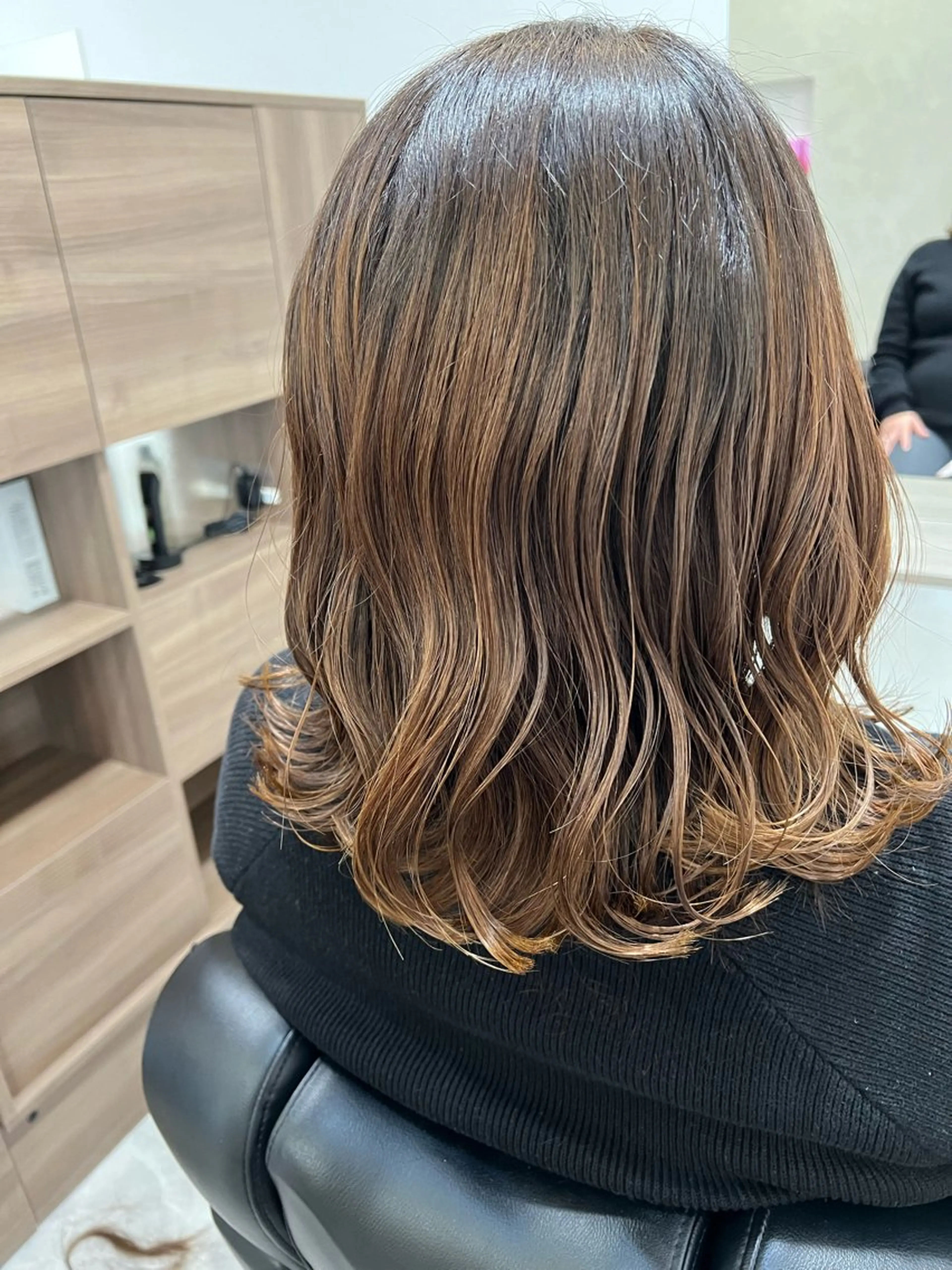 ミディアム カット トリートメント 透明感/レイヤー💎 髪質改善/希美のヘアスタイル