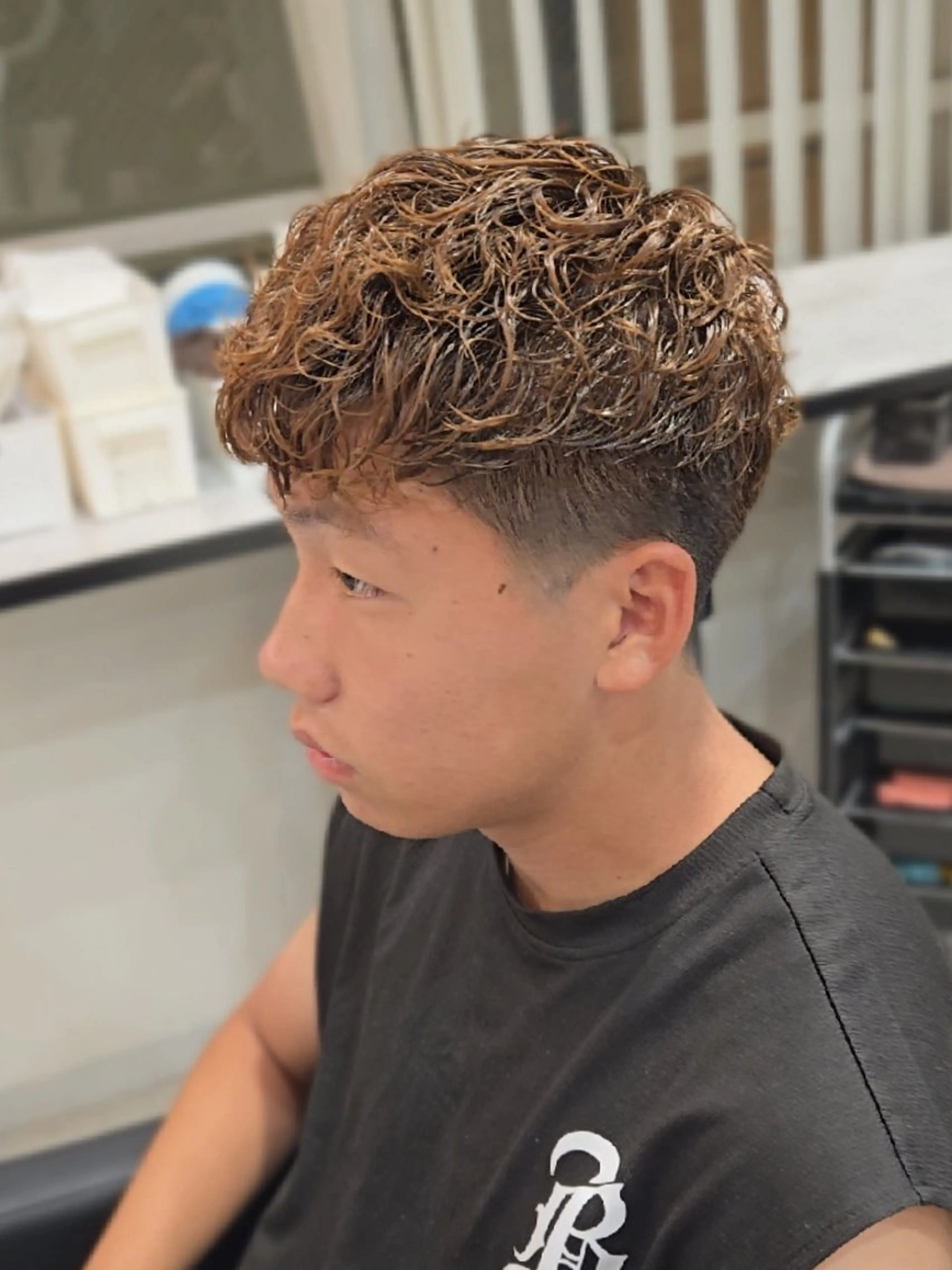 メンズ ショート パーマ カット パーマ ヘアセット LEN名古屋/パーマ 海外ヘア/メンズ特化のヘアスタイル